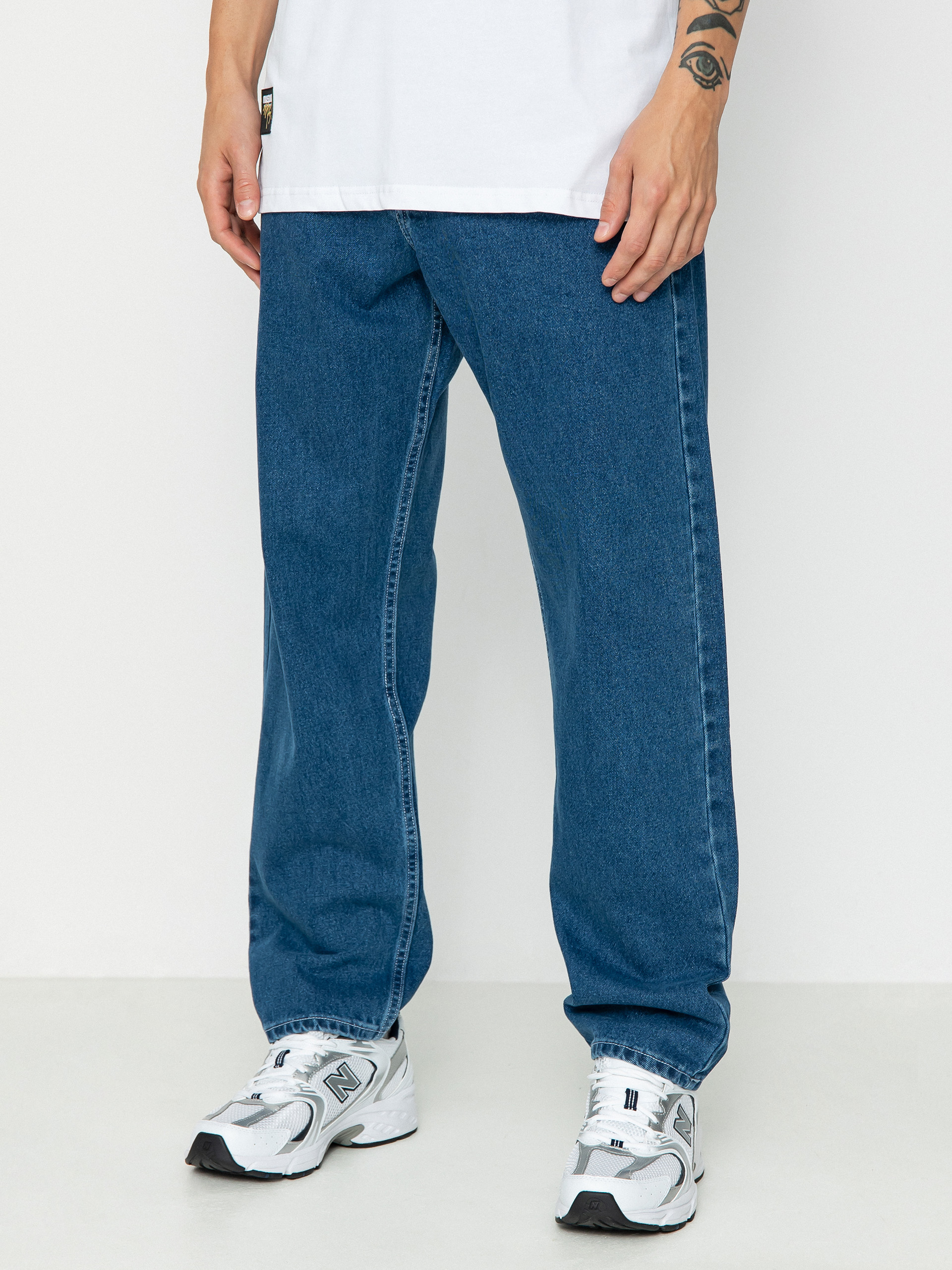 MassDnm Pantaloni Craft Jeans Baggy Fit (blue)