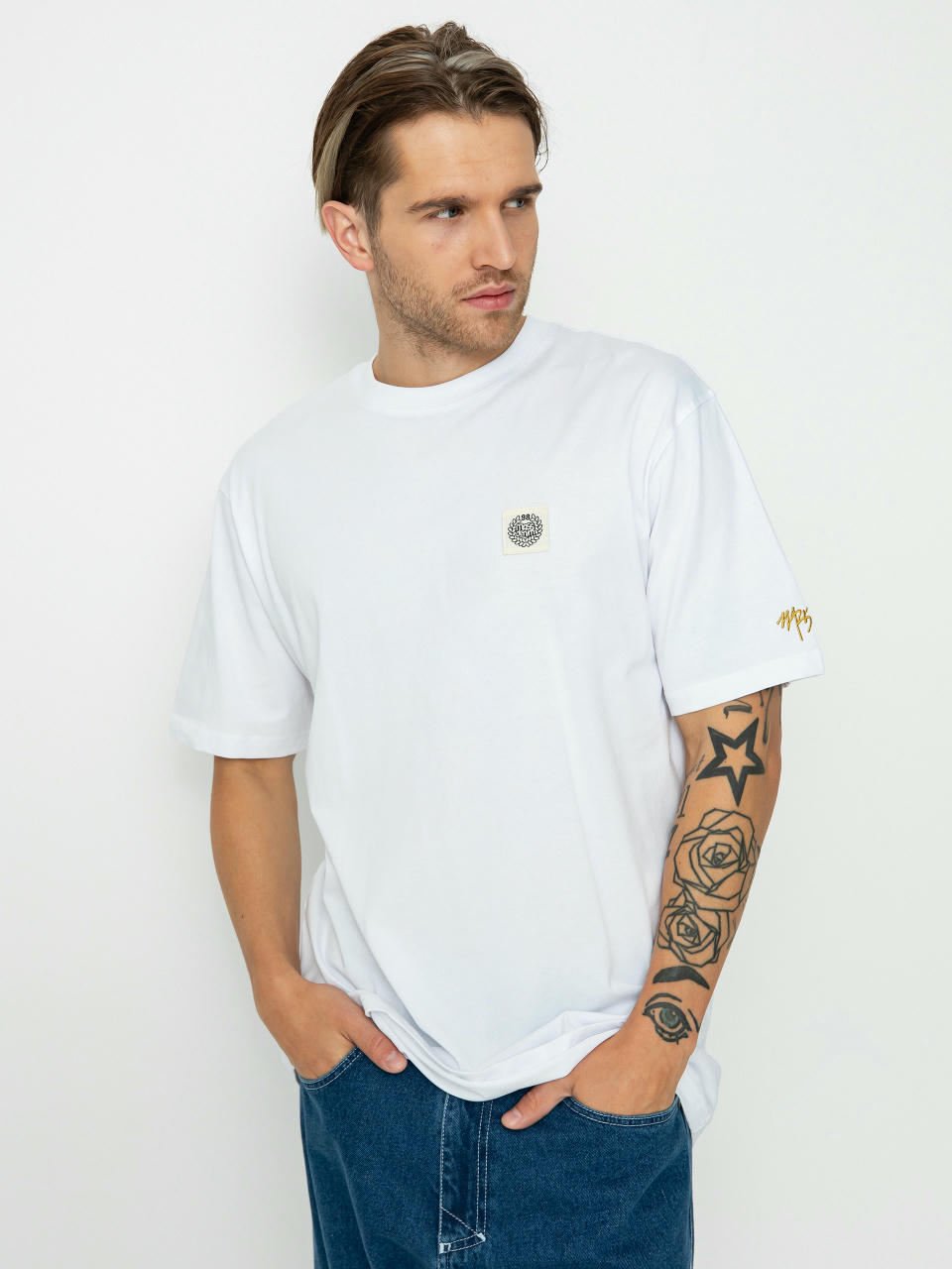 Tricou MassDnm Patch (white)