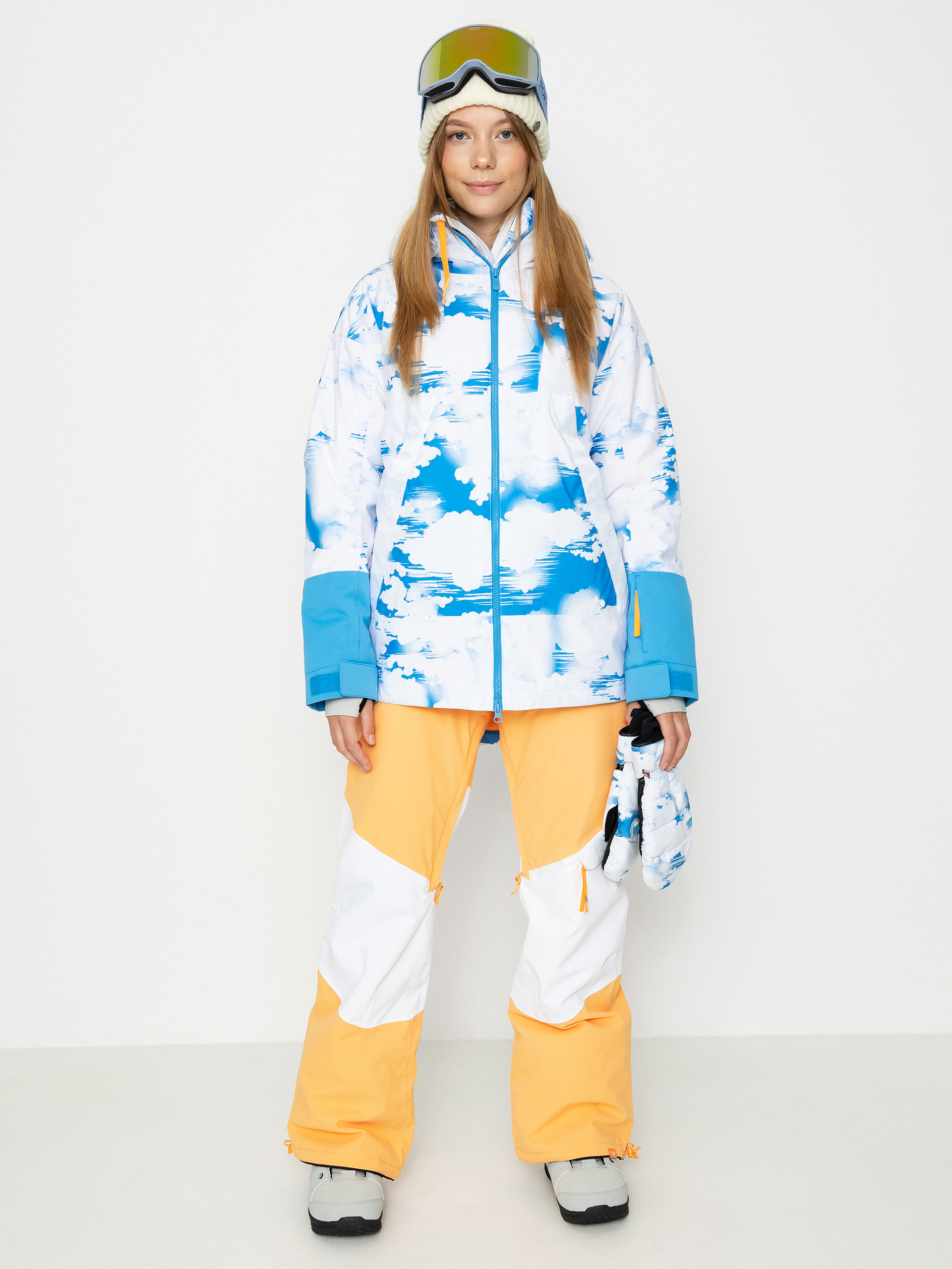 Geacu0103 de snowboard Roxy Chloe Kim Wmn (azure blue clouds)