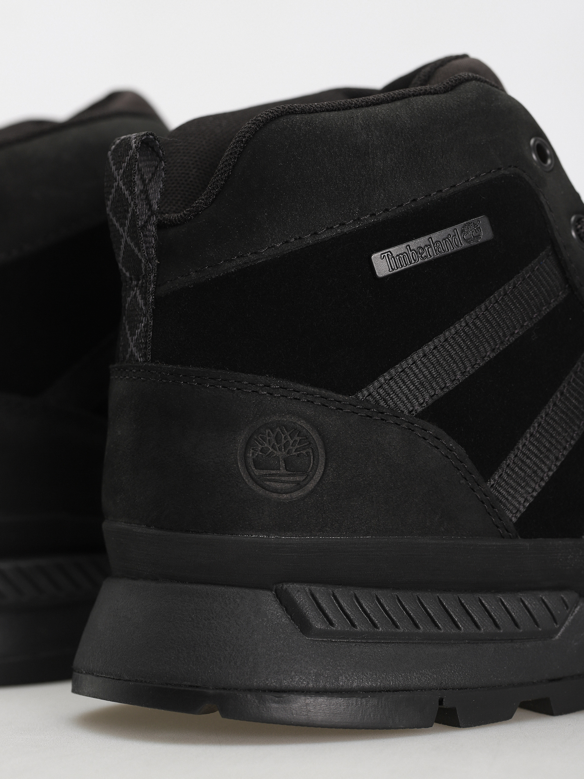 Pantofi Timberland Euro Trekker Mid Leather (blackout nubuck)