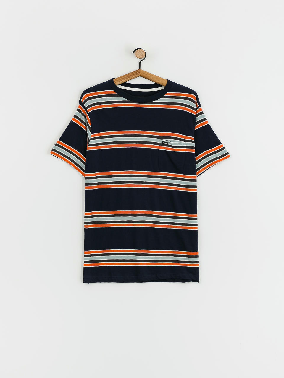 Tricou RVCA Somedays Stripe (navy marine)