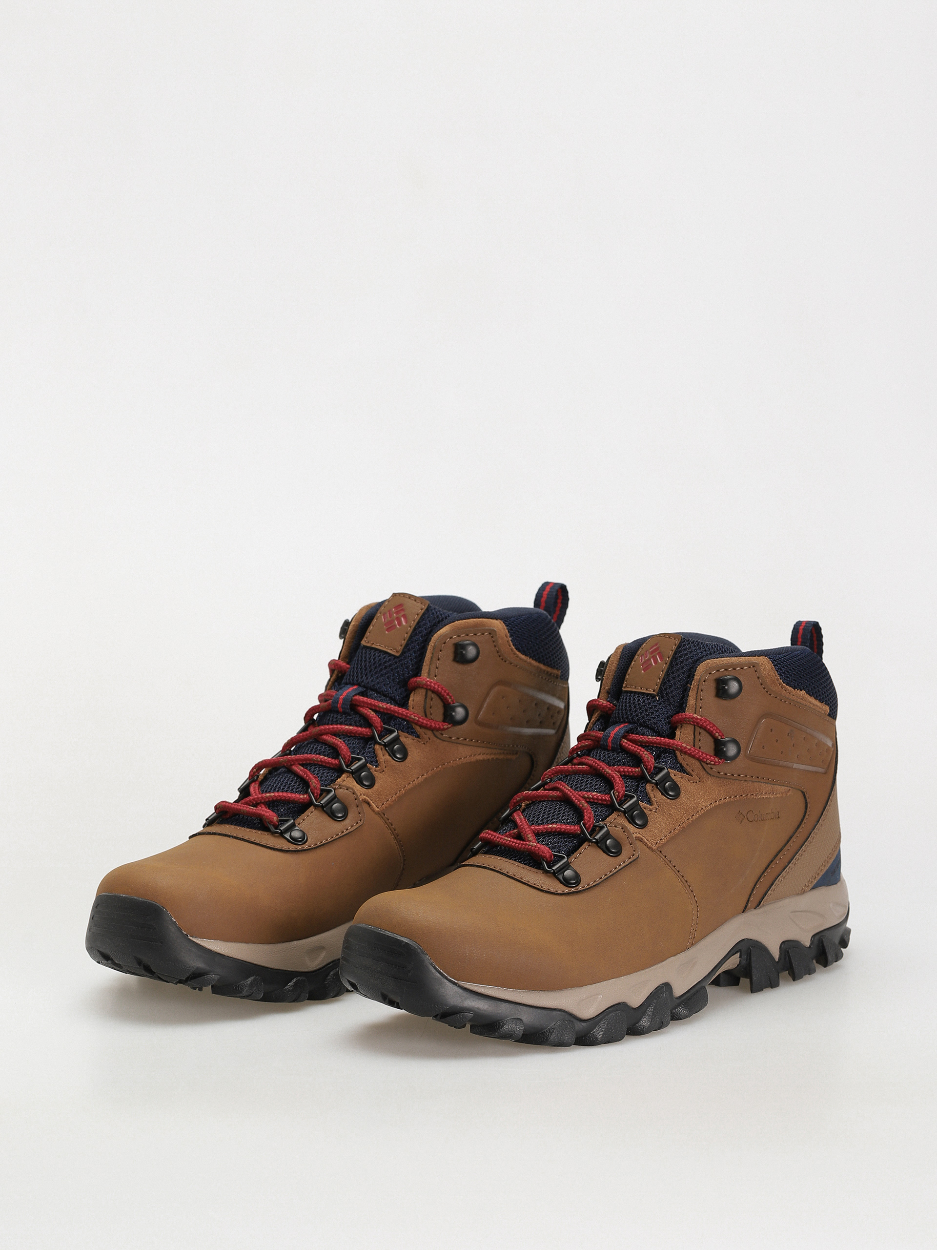 Pantofi Columbia Newton Ridge Plus II Waterproof (light brown/red velvet)