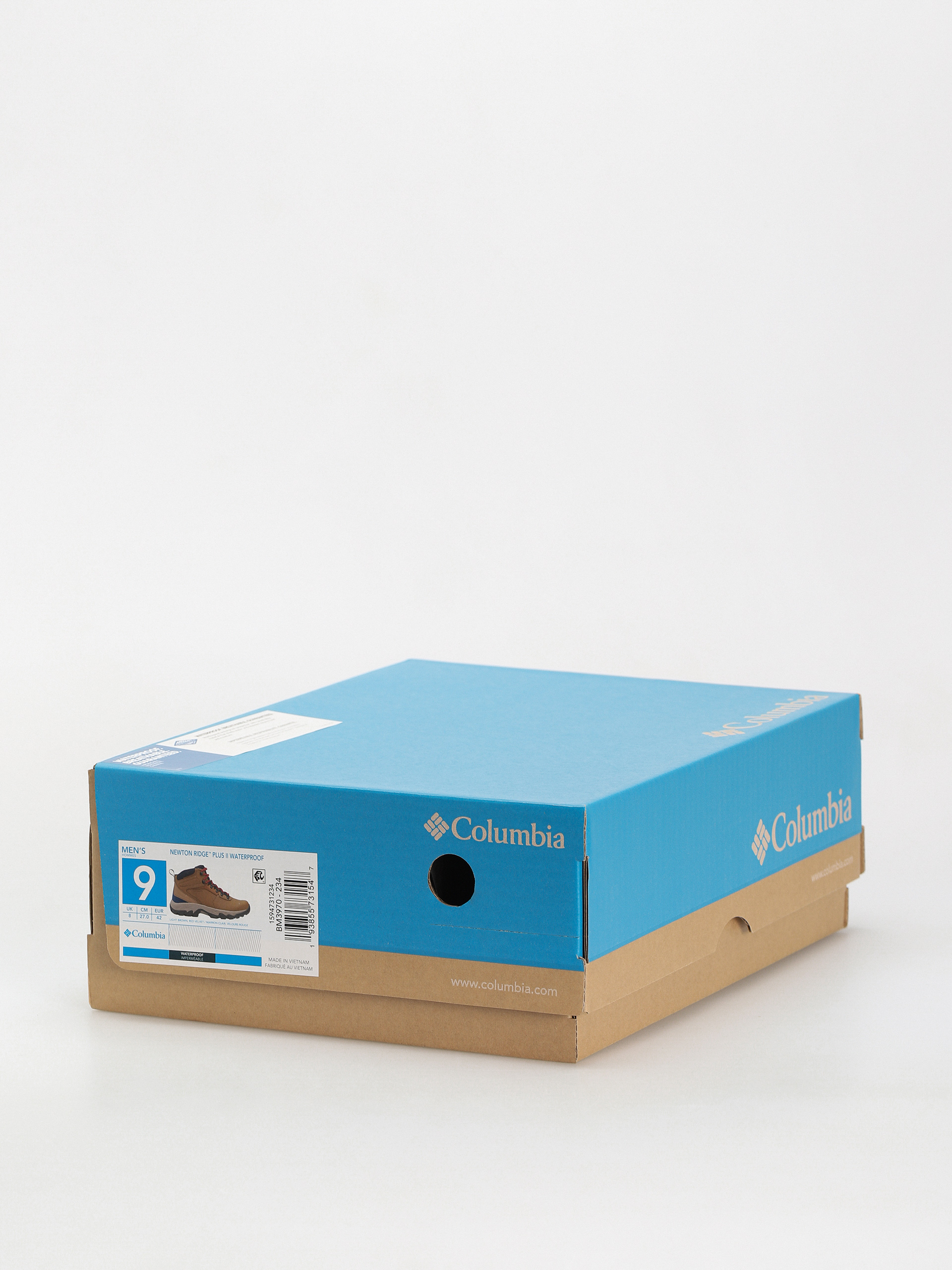 Pantofi Columbia Newton Ridge Plus II Waterproof (light brown/red velvet)