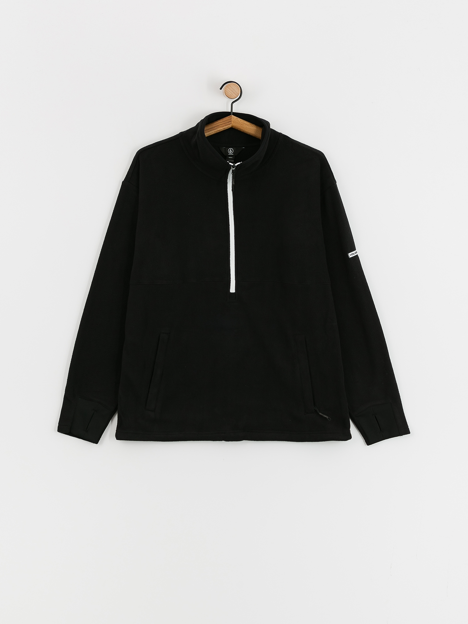 Pentru bărbați Hanorac termic Volcom Polar Mock 1/2 Zip (black)