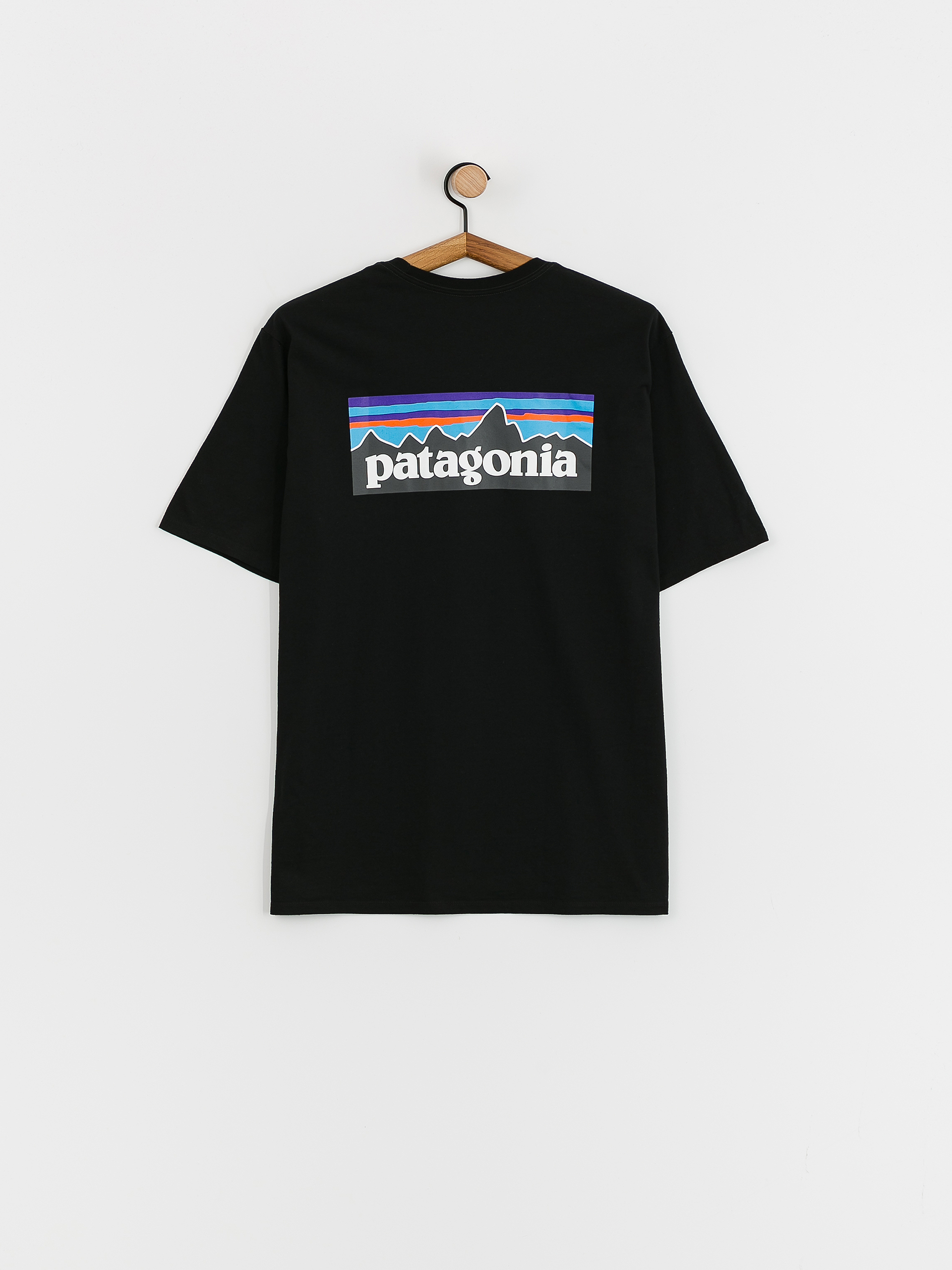 Tricou Patagonia P6 Logo Responsibili (black)