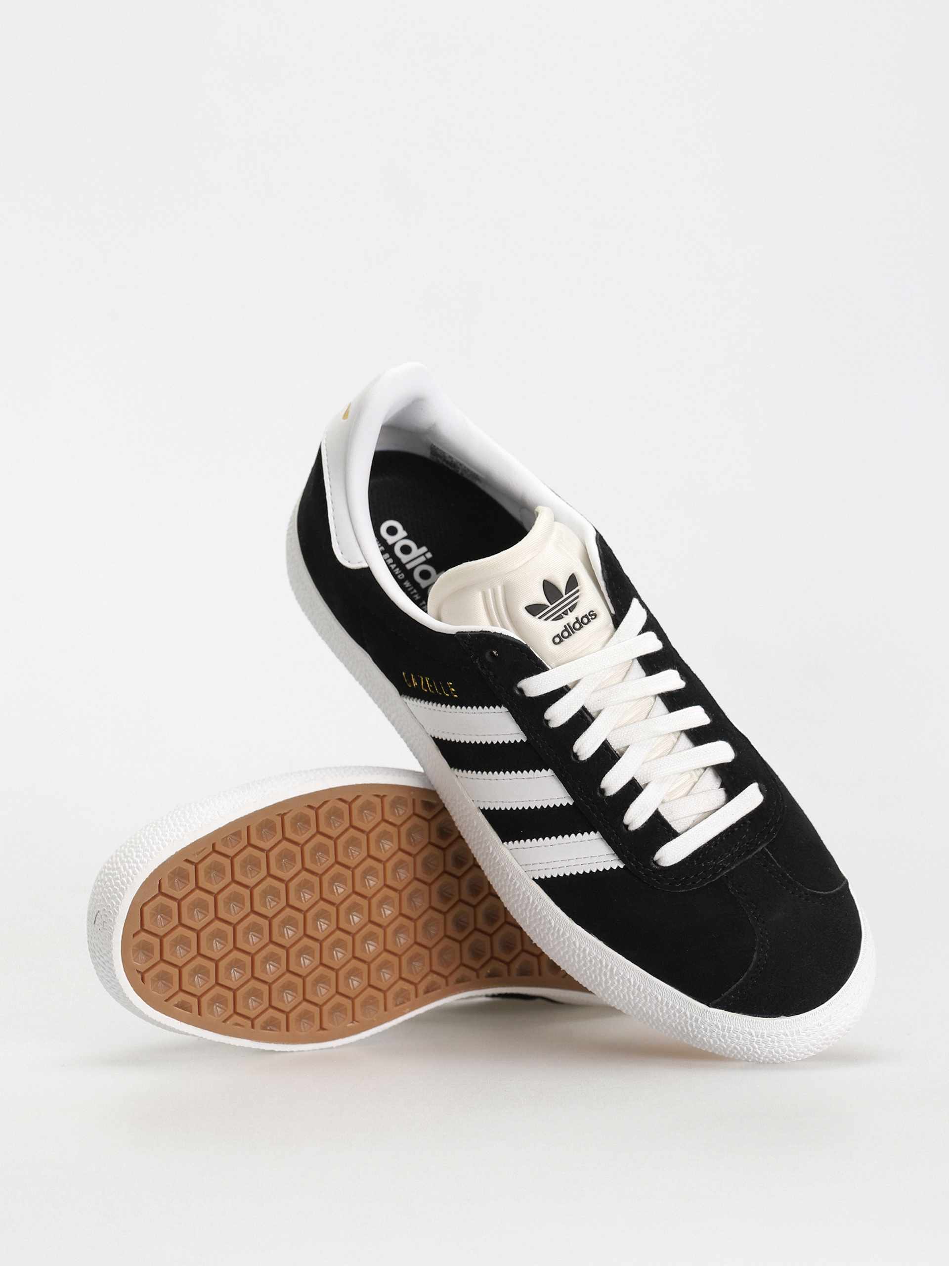 Pantofi adidas Gazelle ADV (core black/cloud white/gold metallic)
