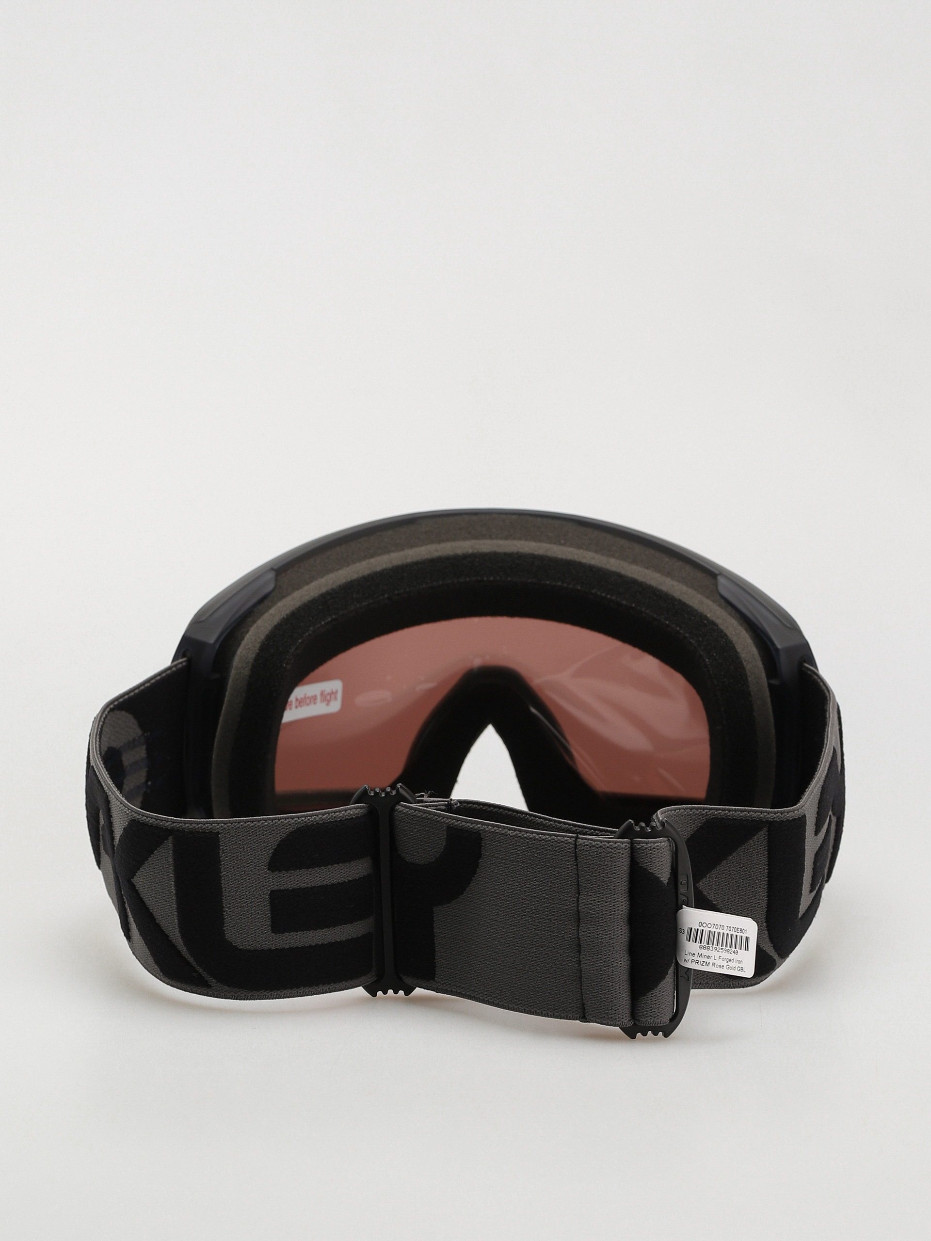 Ochelari pentru snowboard Oakley Line Miner L (matte b1b forged iron/prizm rose gold iridium)