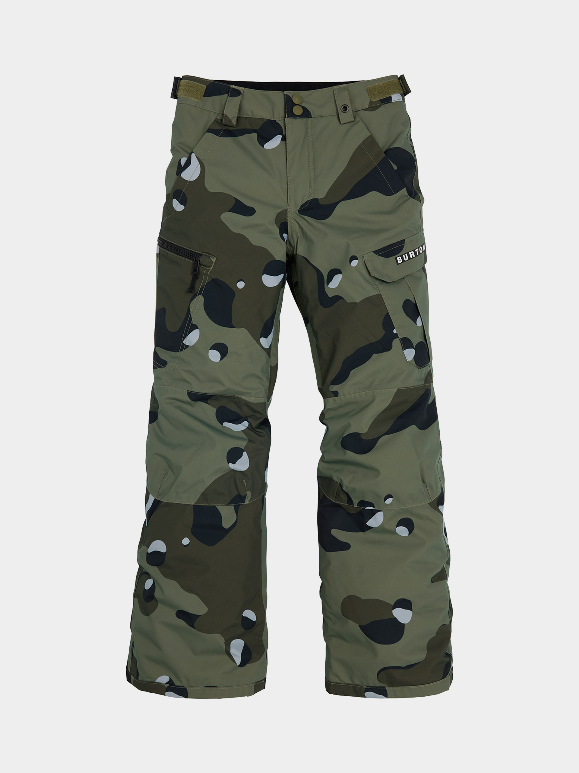 Pantaloni pentru snowboard Burton Exile Cargo JR (forest moss cookie camo)