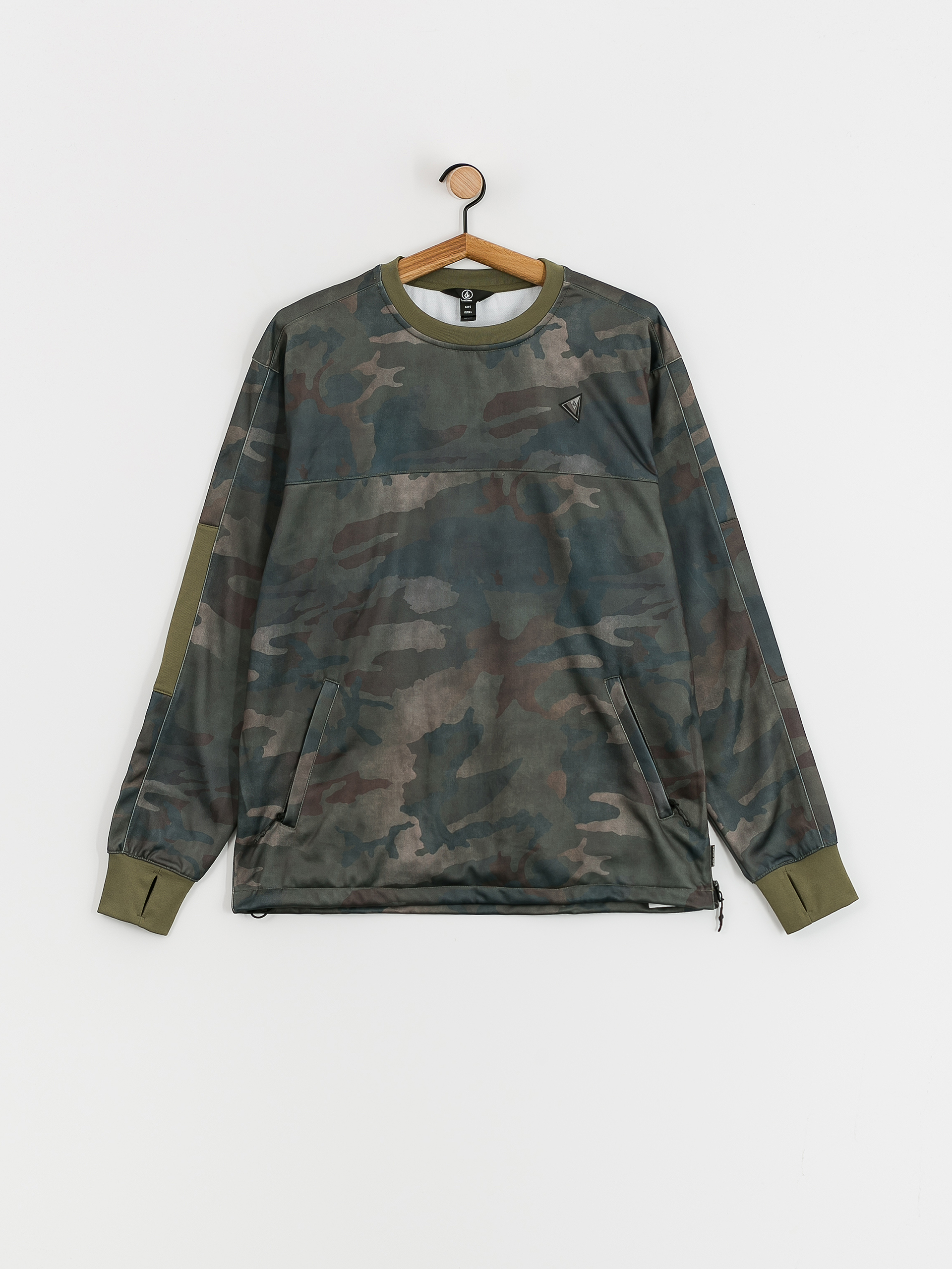 Pentru bărbați Hanorac termic Volcom Hydro Riding Crew (cloudwash camo)