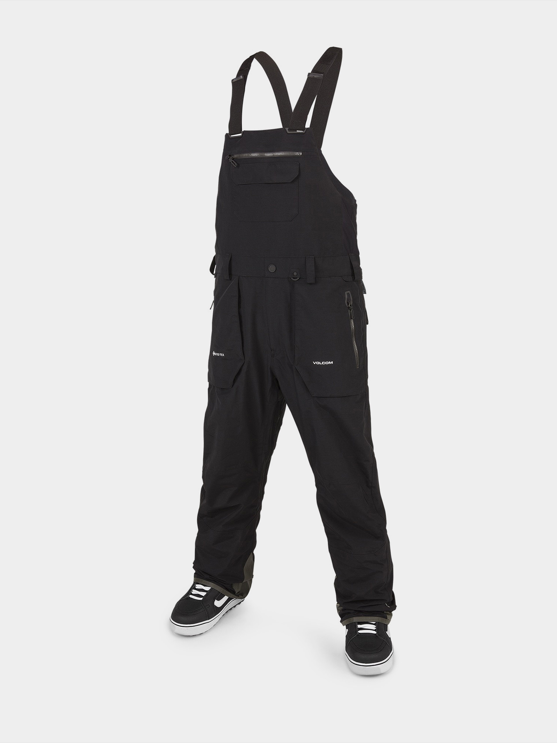 Pentru bărbați Pantaloni pentru snowboard Volcom Rain Gore Tex Bib Overall (black)