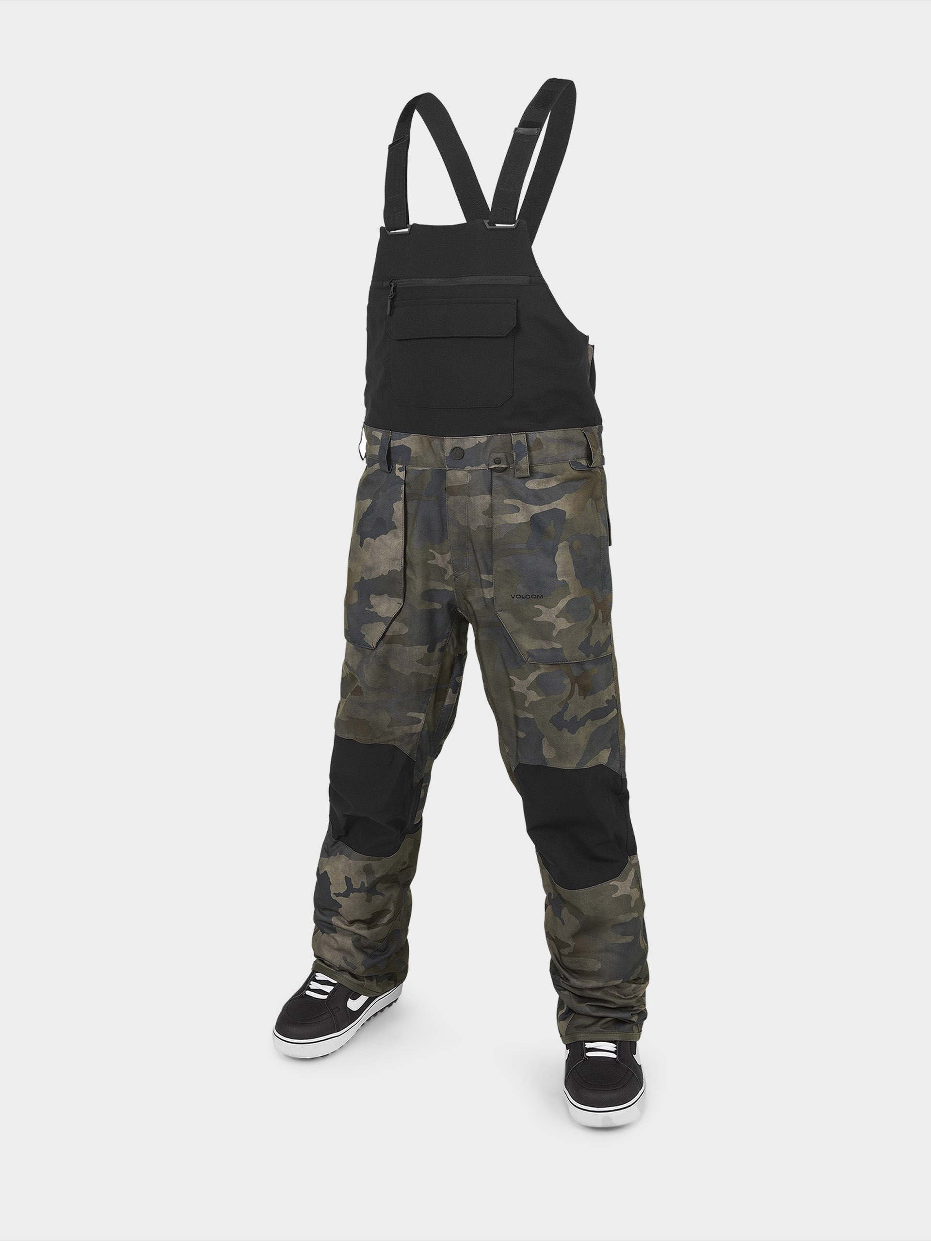 Pentru bărbați Pantaloni pentru snowboard Volcom Roan Bib Overall (cloudwash camo)