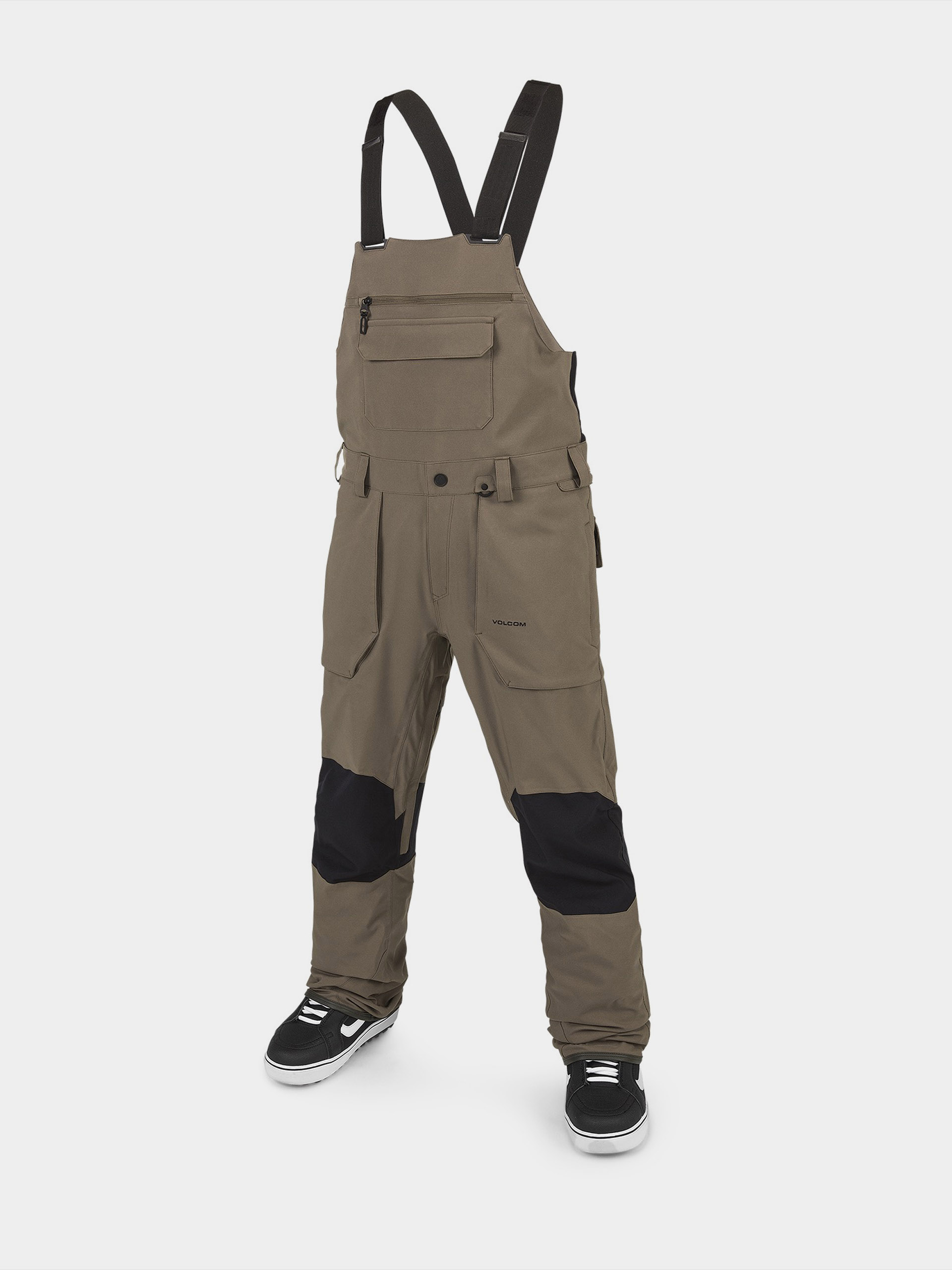 Pentru bărbați Pantaloni pentru snowboard Volcom Roan Bib Overall (teak)