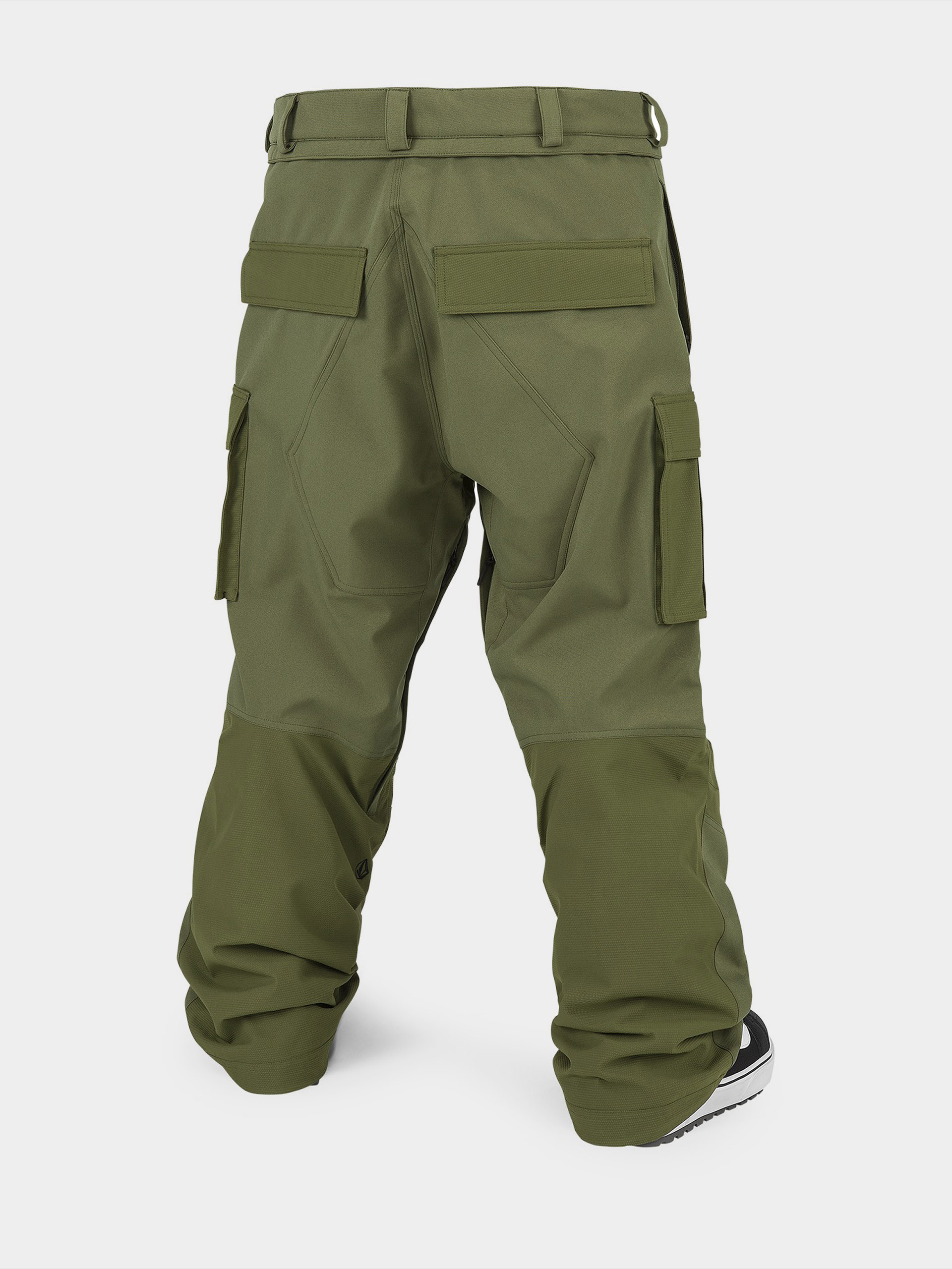 Pantaloni pentru snowboard Volcom Nwrk Baggy - verde (military)