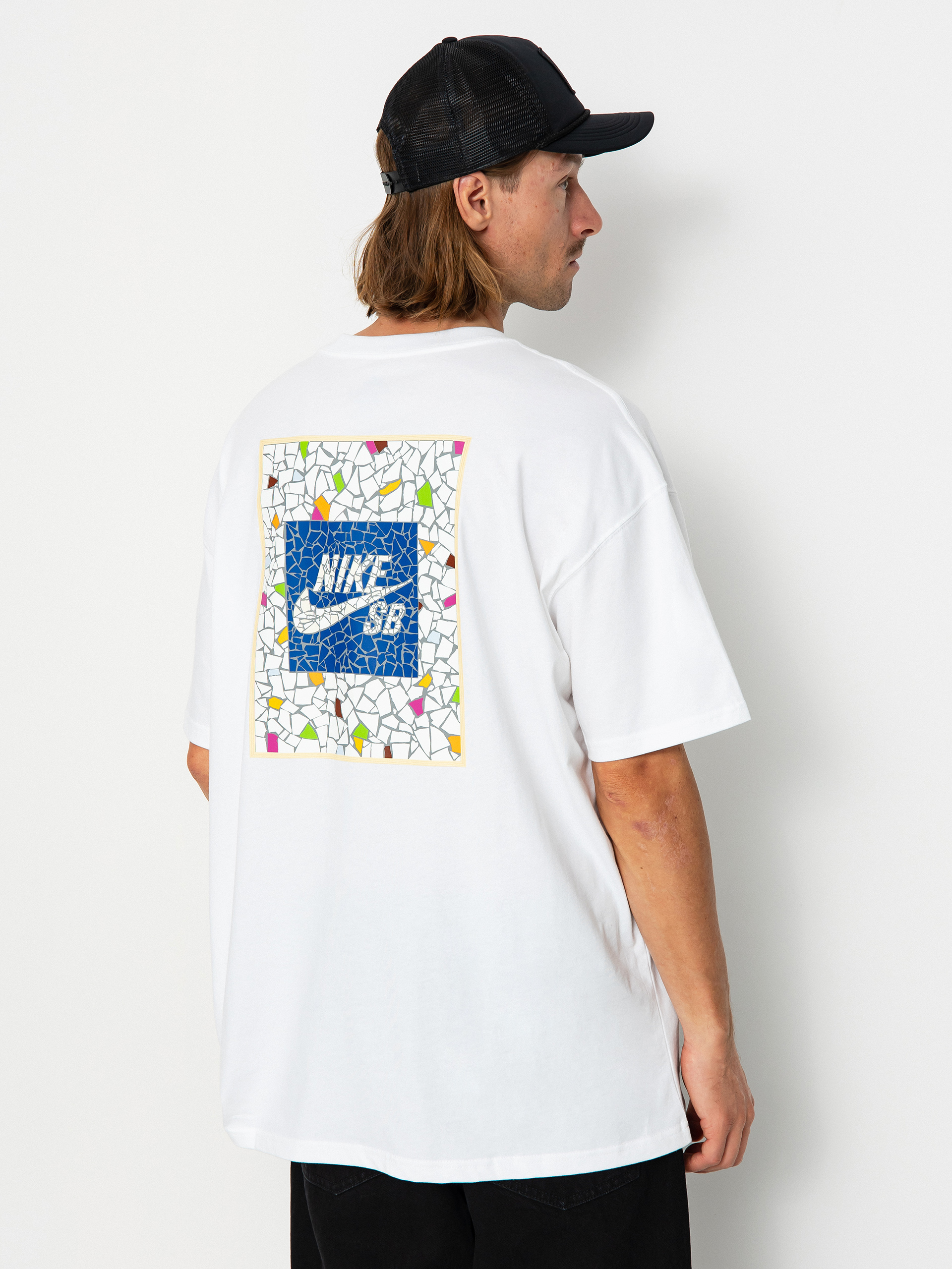 Tricou Nike SB Mosaic (white)