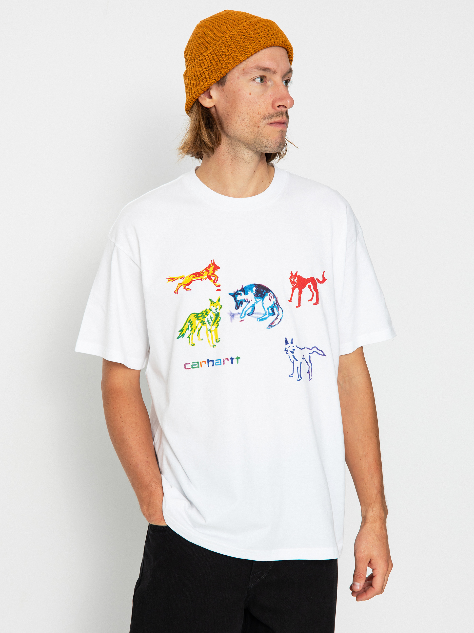 Tricou Carhartt WIP Ollie Mac Huskies (white)