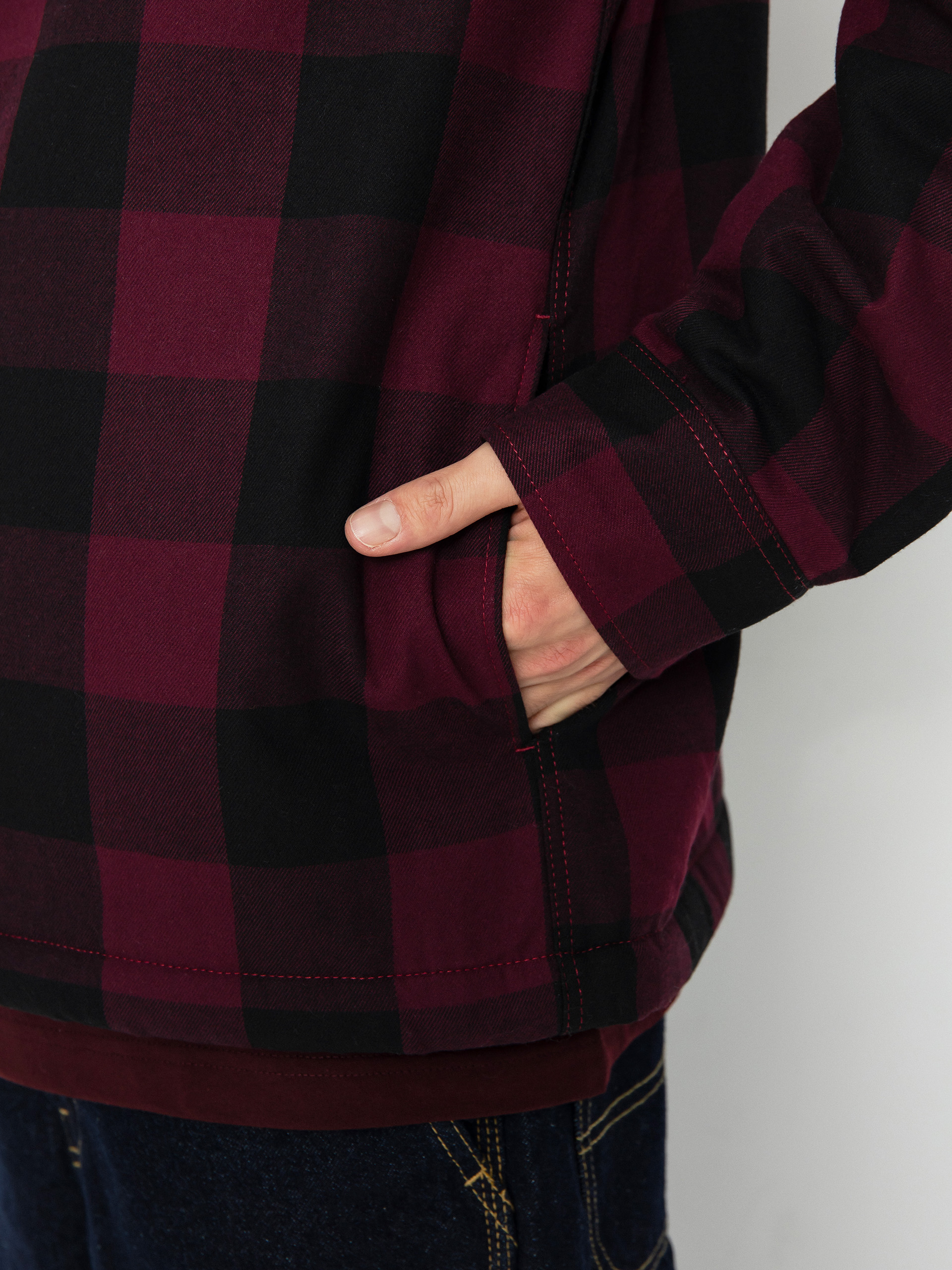 Cămașă Dickies Lined Sacramento (maroon)