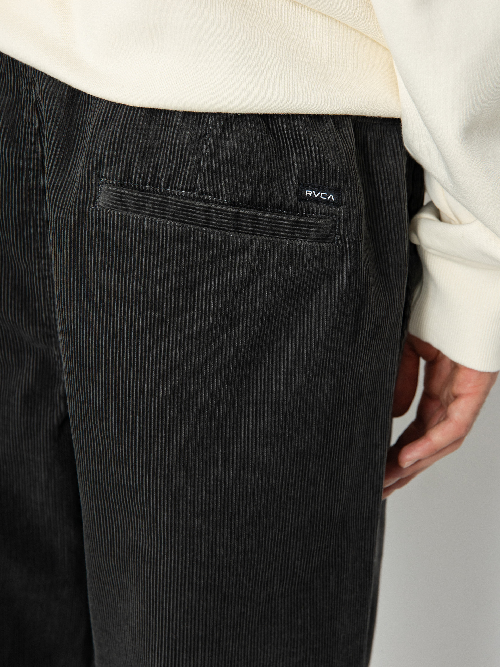 Pantaloni RVCA Americana Elastic Cord (pirate black)