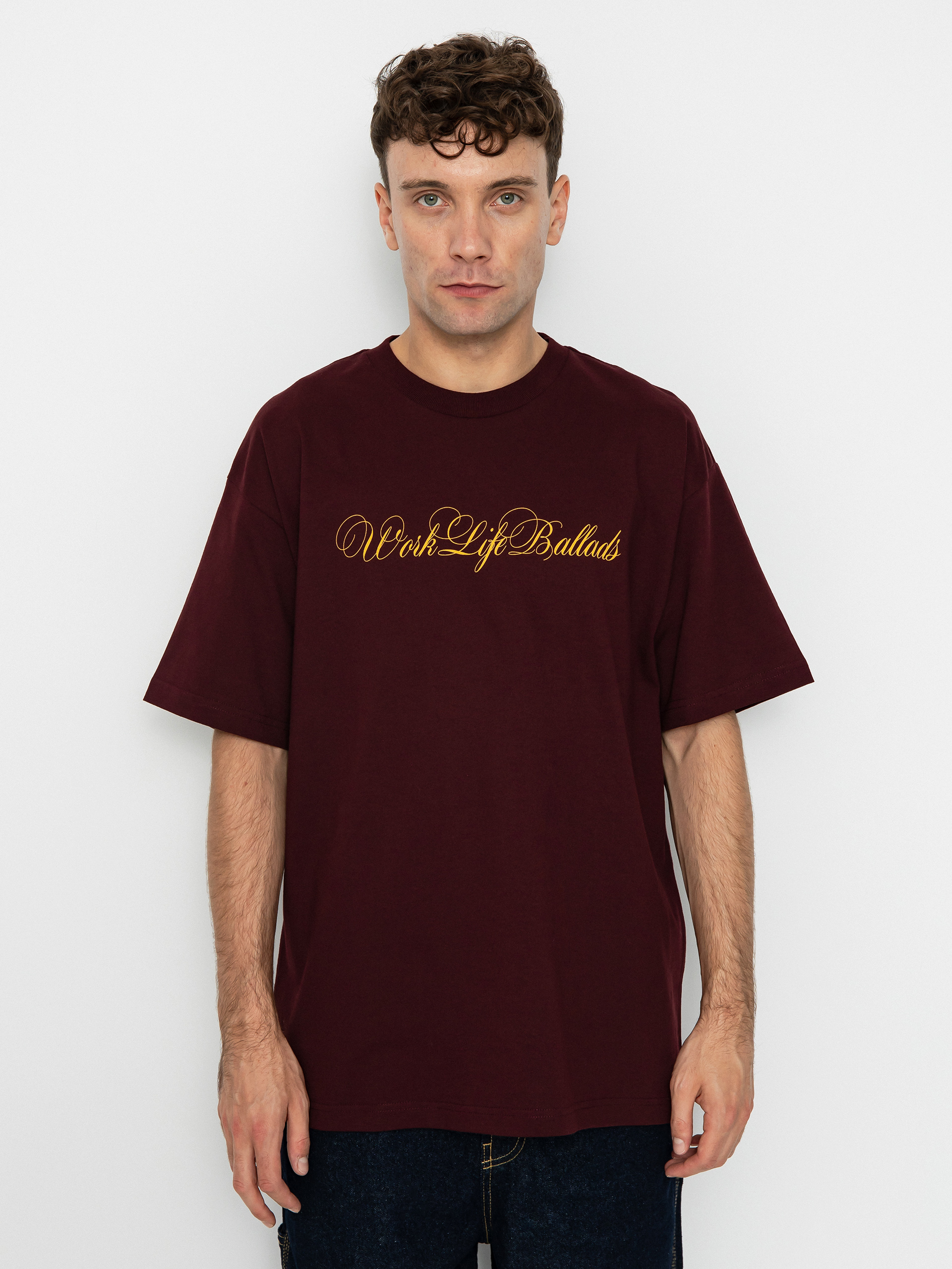 Tricou Carhartt WIP Work Life Ballads (amarone/orange)