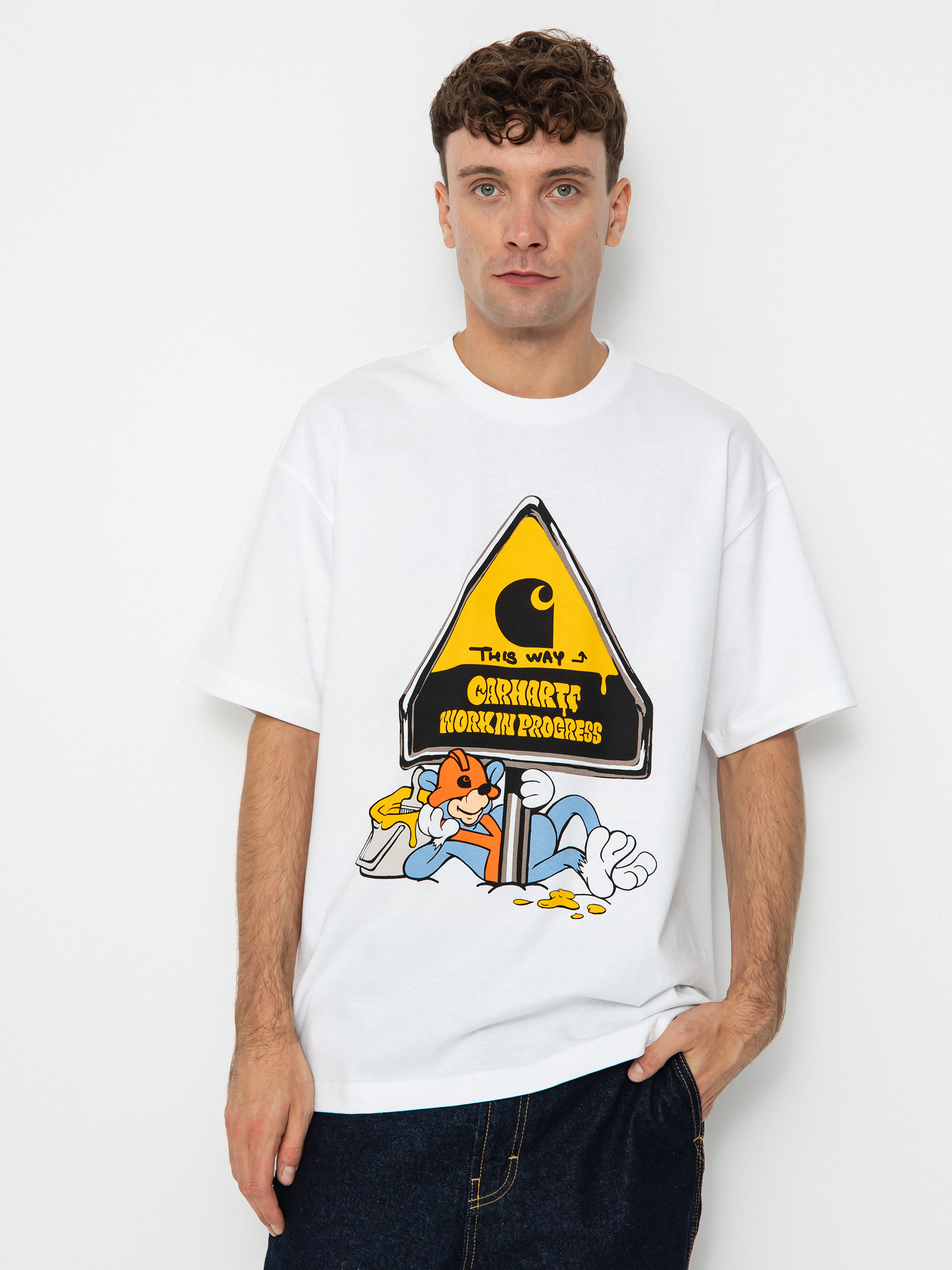 Tricou Carhartt WIP Deadkebab Workin On It (white)