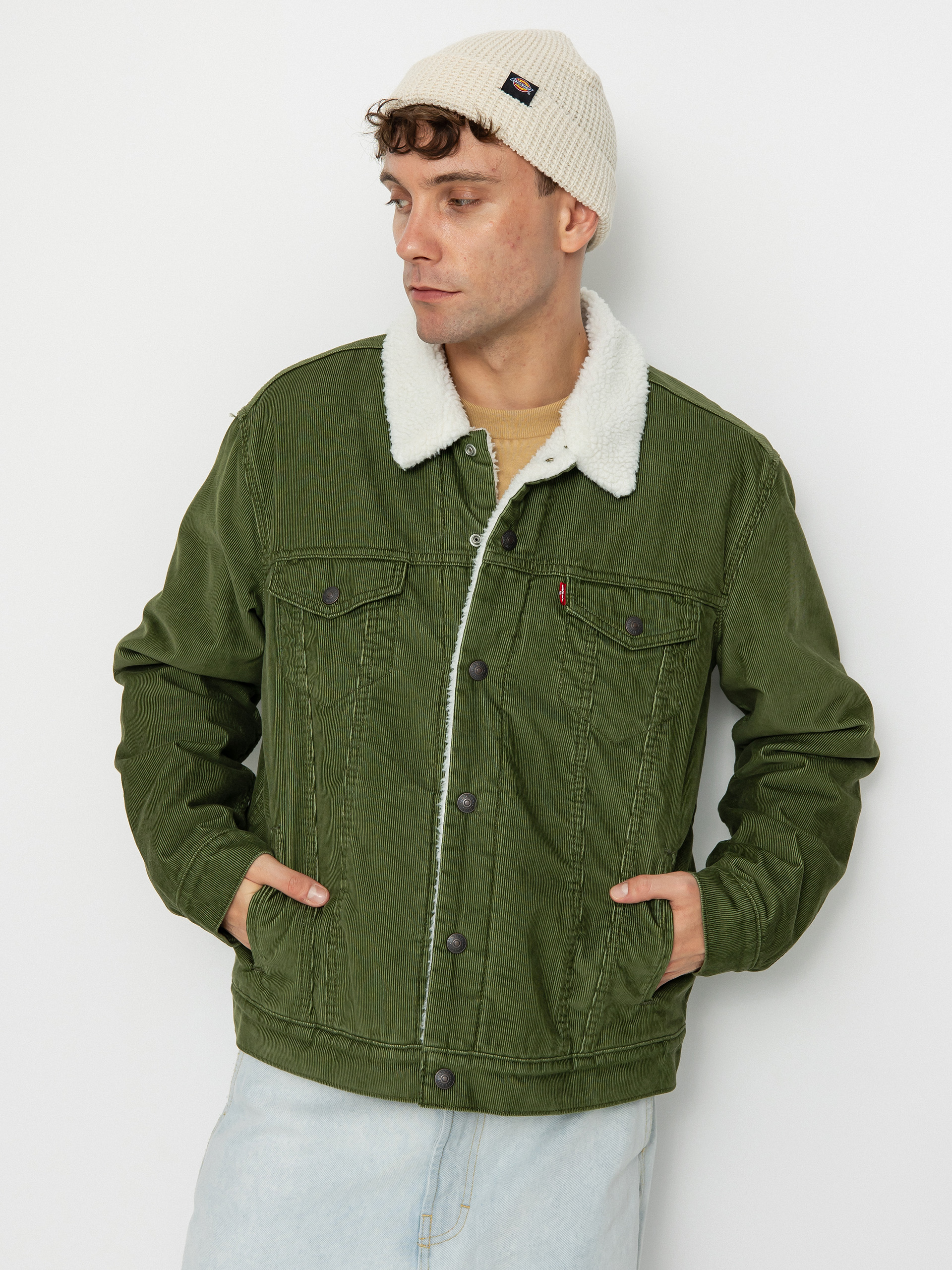Geacă Levi's® Type 3 Sherpa Trucker (sea moss cord)