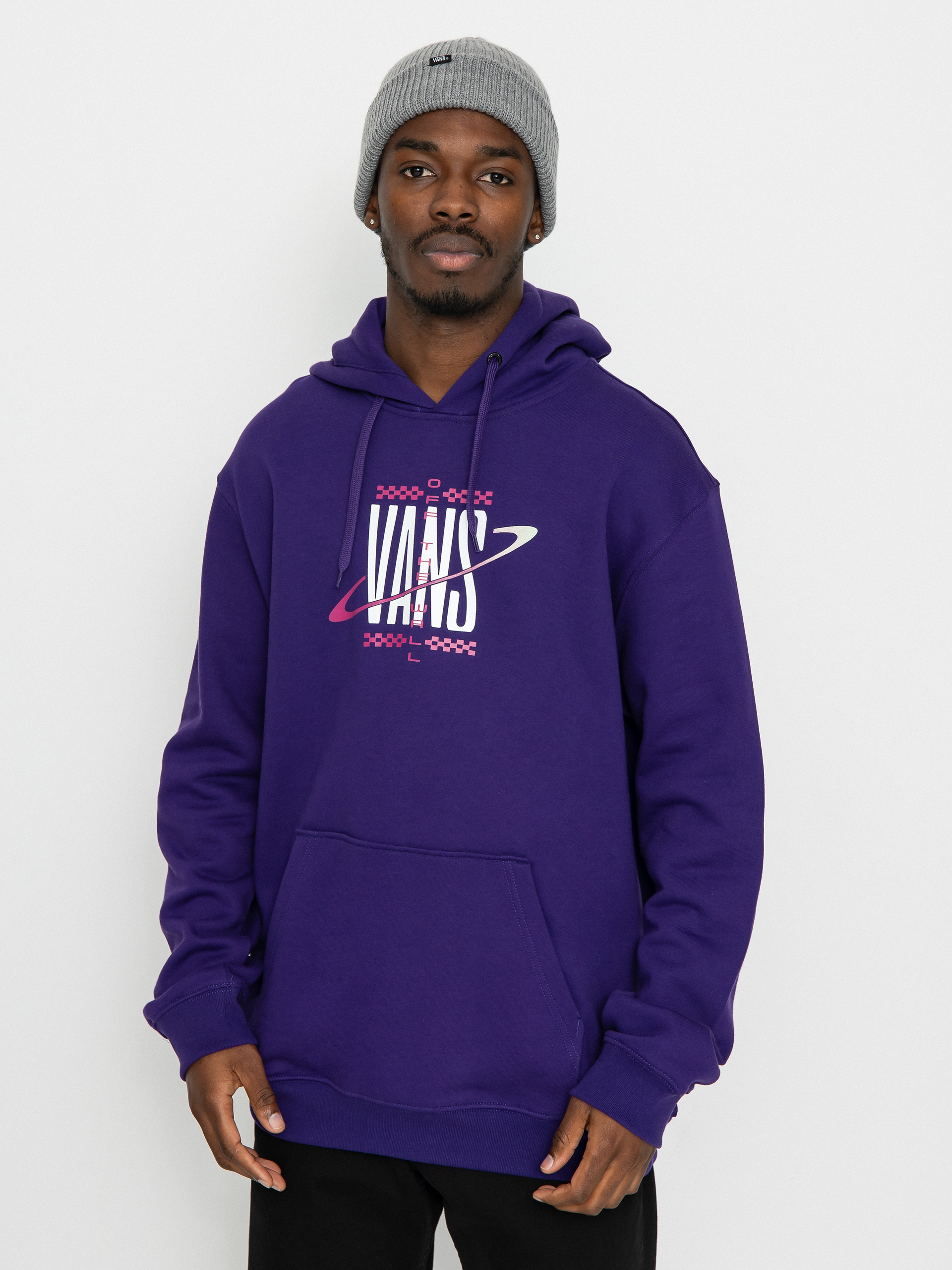 Hanorac cu glugă Vans Saturn HD (violet indigo)