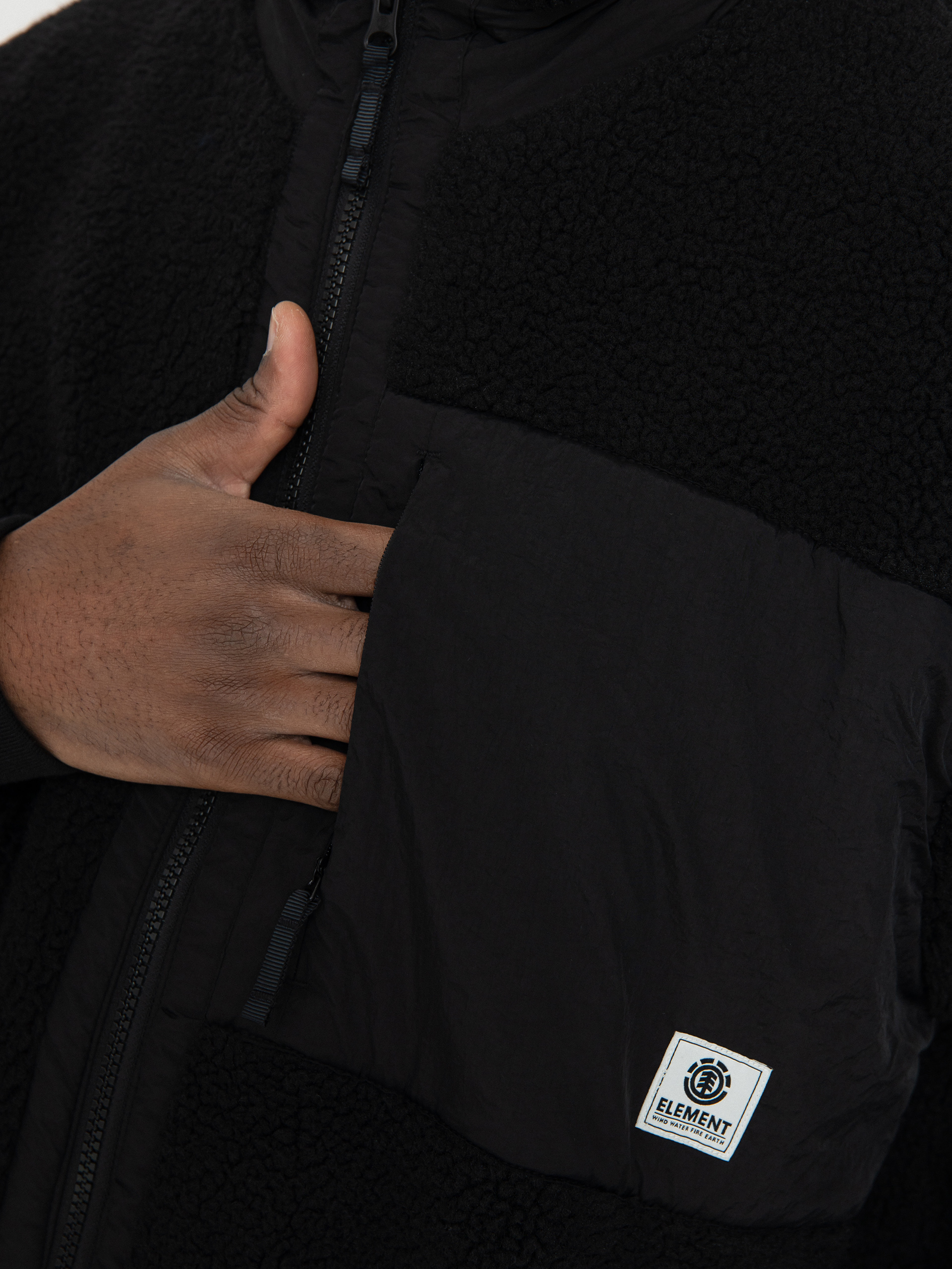 Geacă Element Oak Sherpa (jet black)