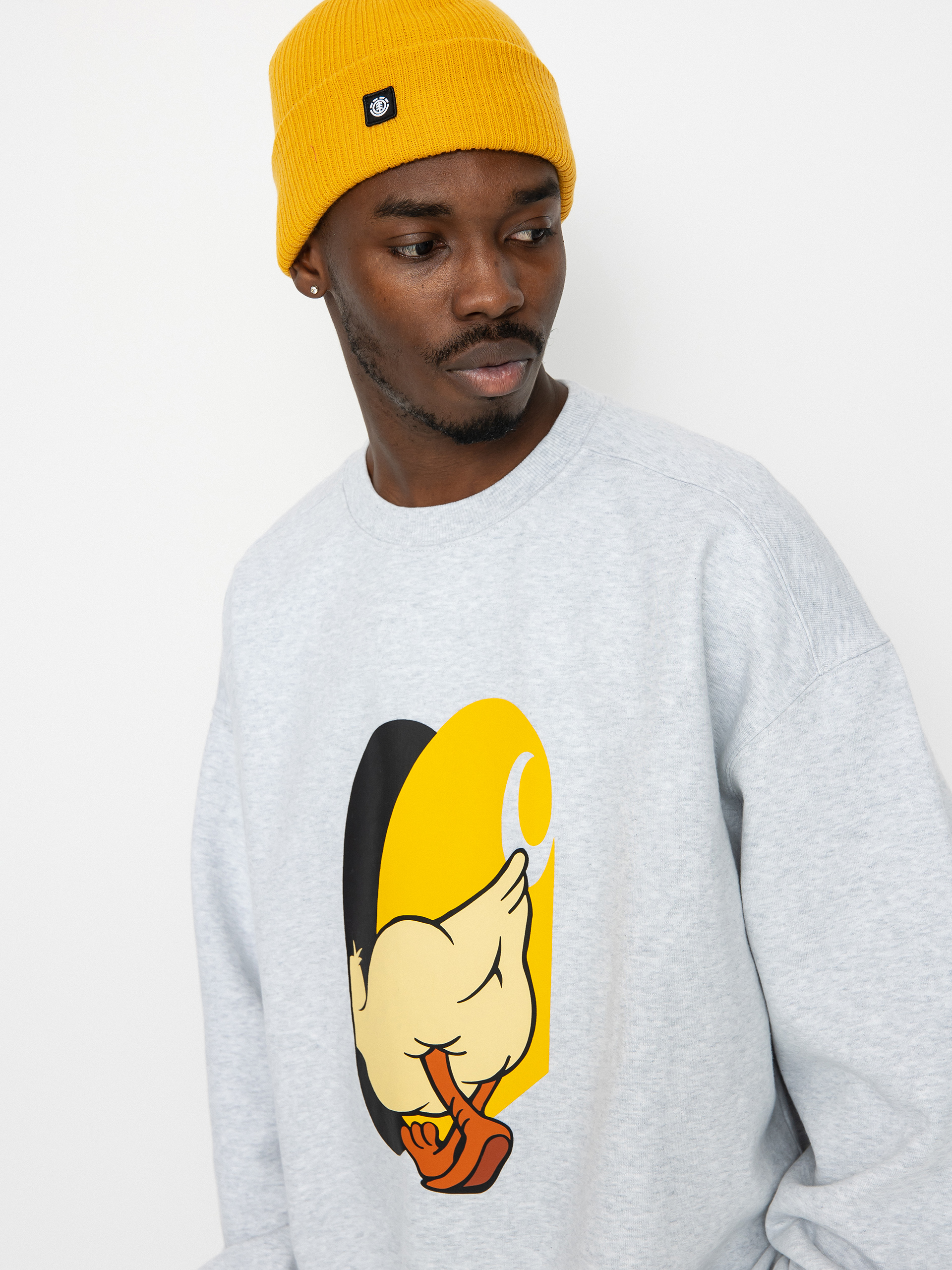 Hanorac Carhartt WIP DeadKebab Knock Knock (ash heather)