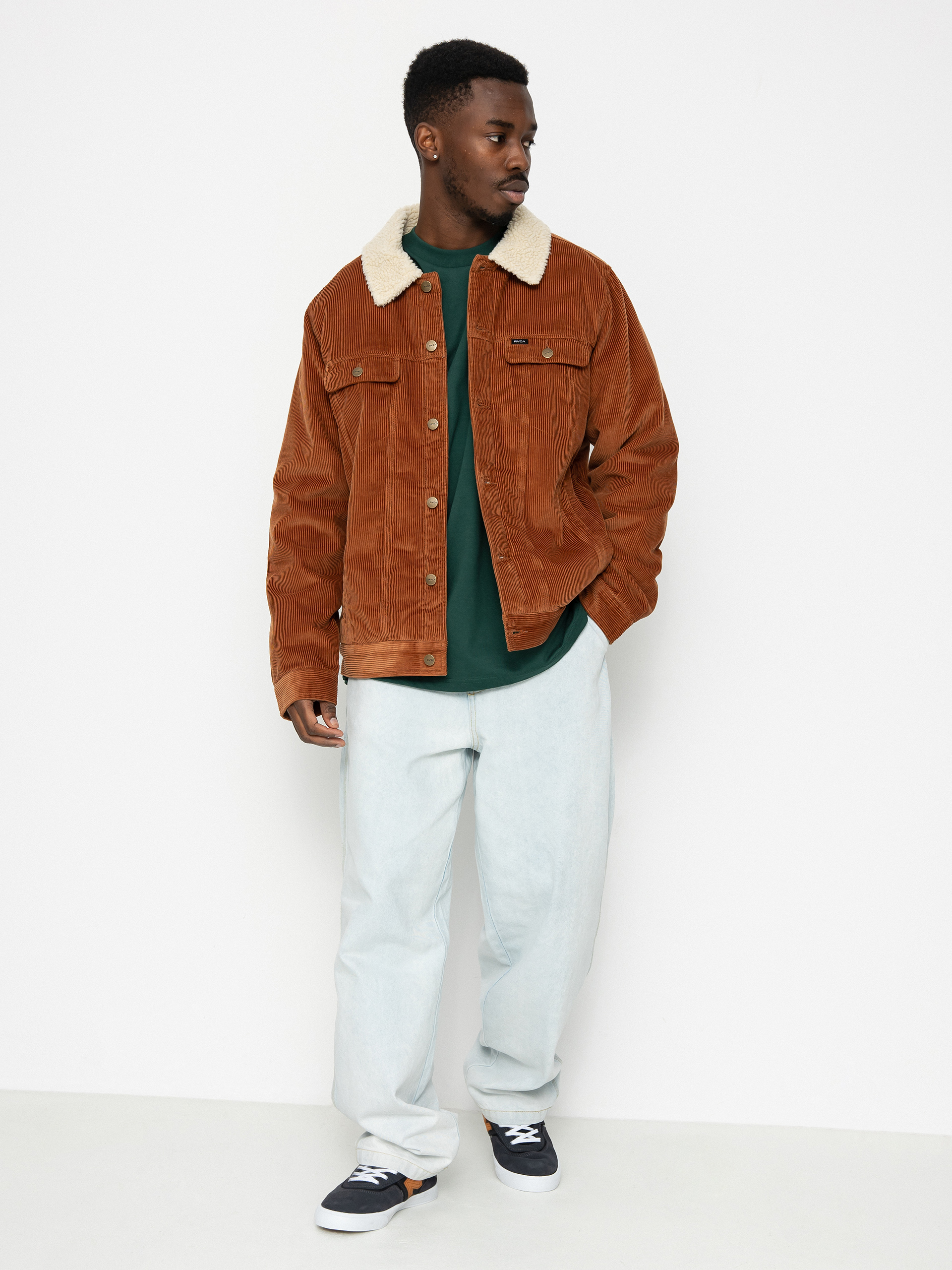 Geacă RVCA Waylon Trucker (rawhide)