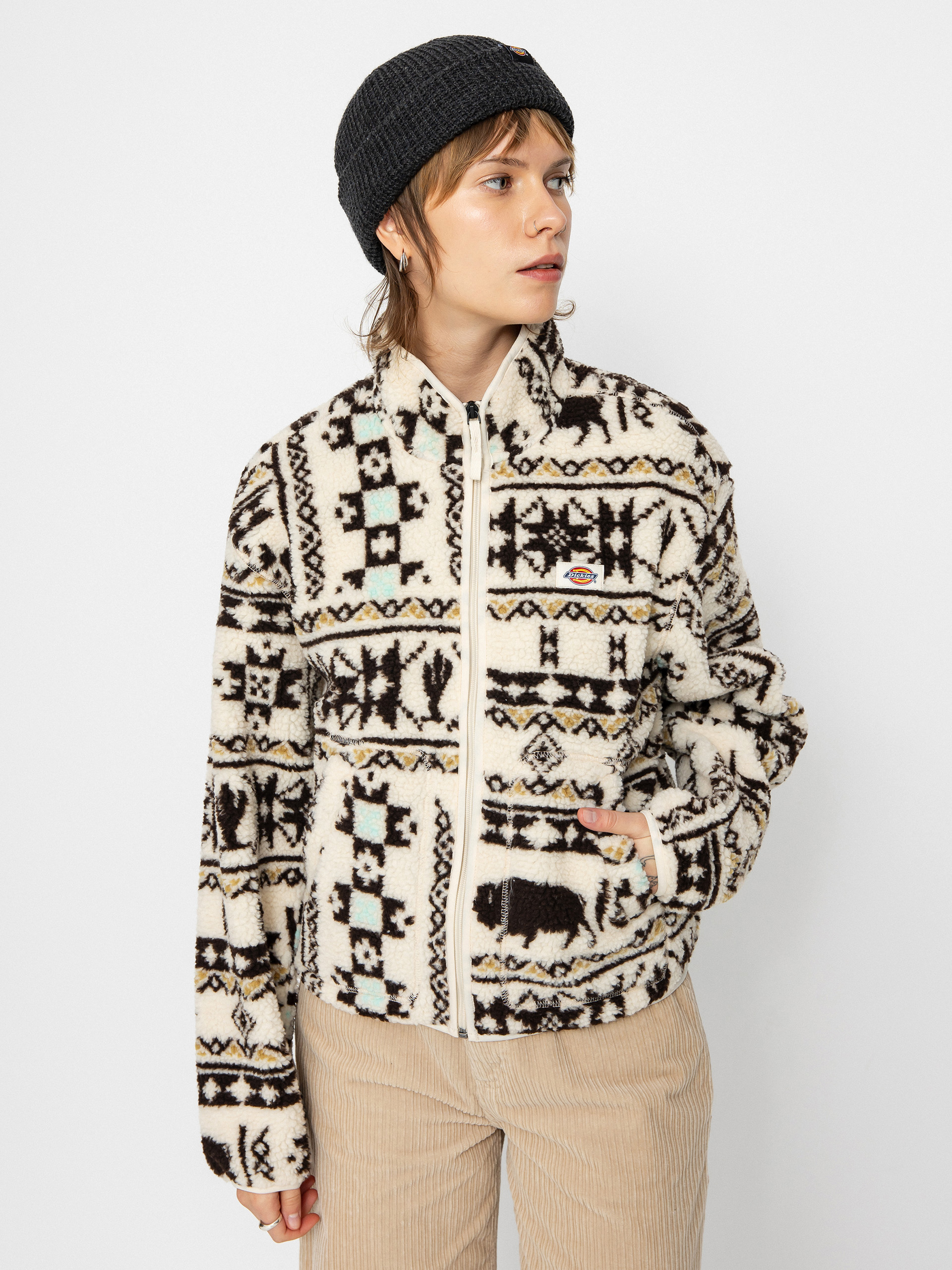 Hanorac din fleece Dickies Hays Wmn (nordic aop lb)