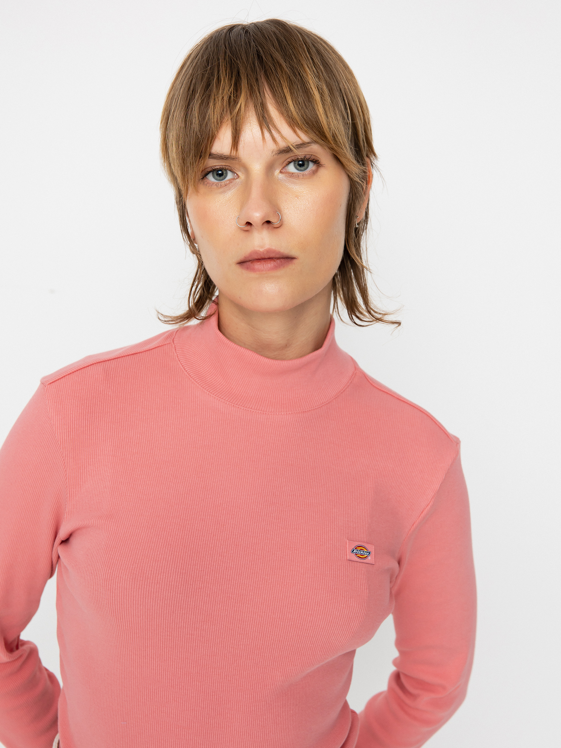 Longsleeve Dickies Marysville Wmn (flamingo plume)