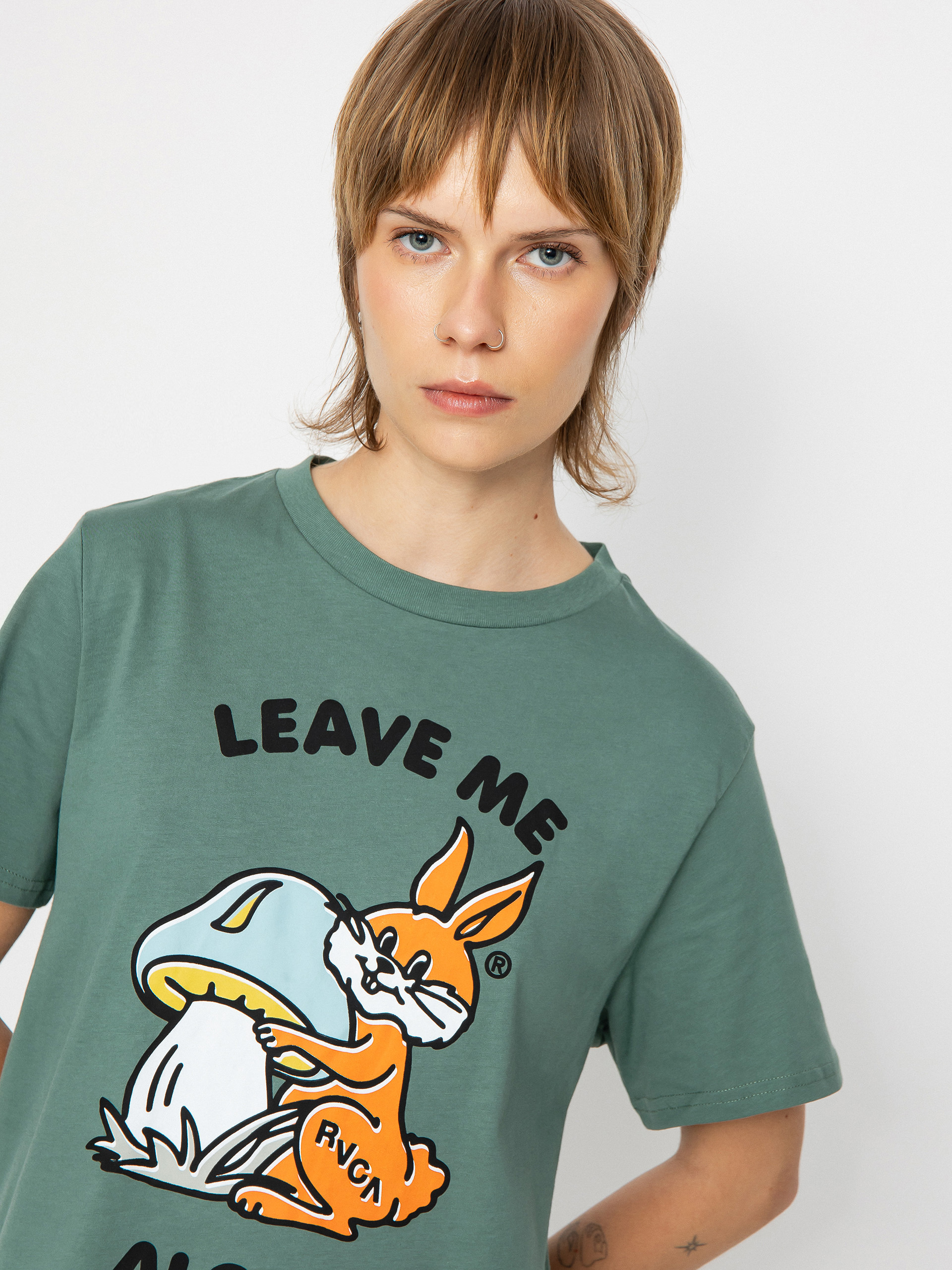 Tricou RVCA Cottontale Wmn (dark forest)