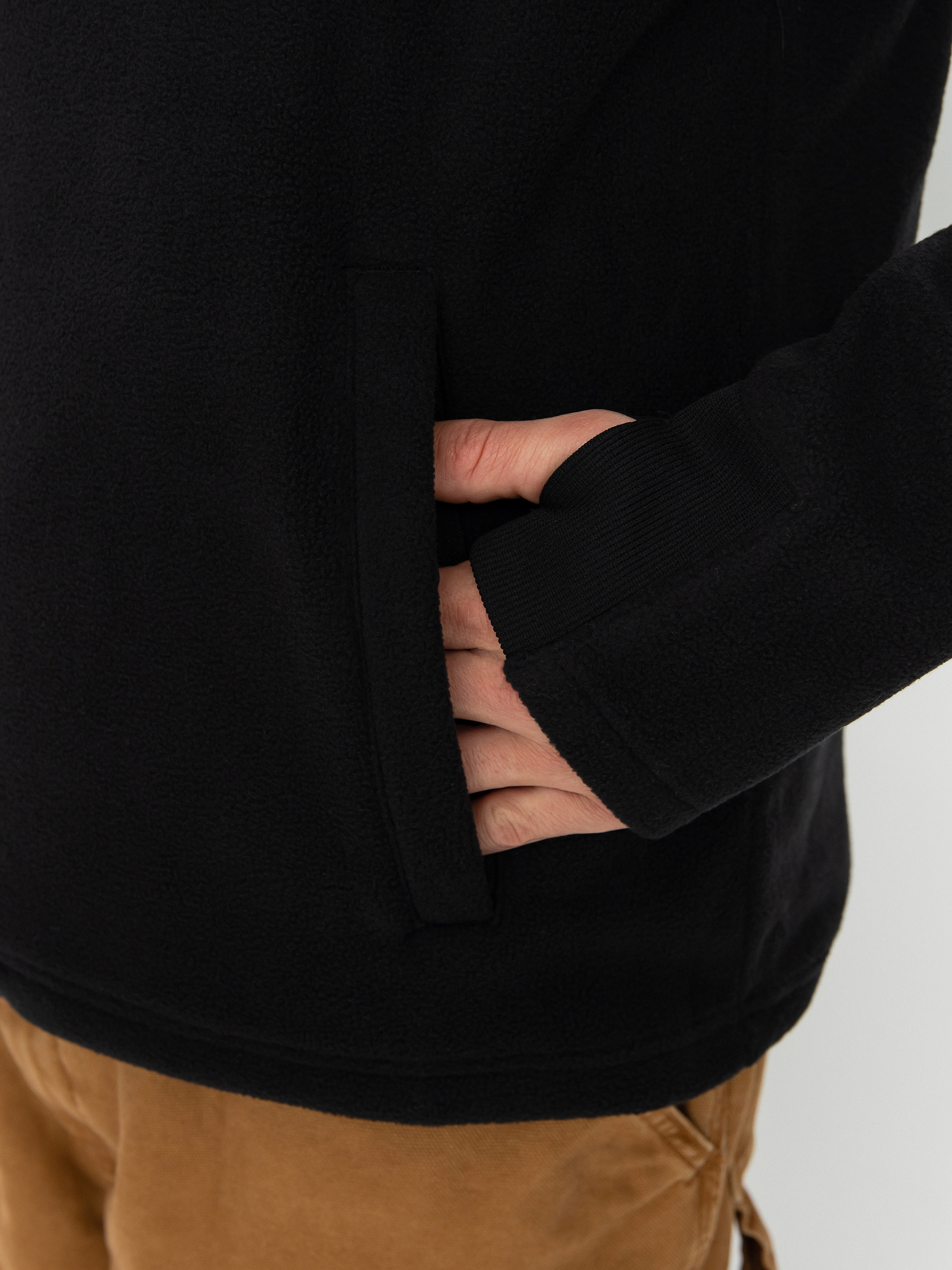 Pentru bărbați Hanorac termic Volcom Polar Mock 1/2 Zip (black)