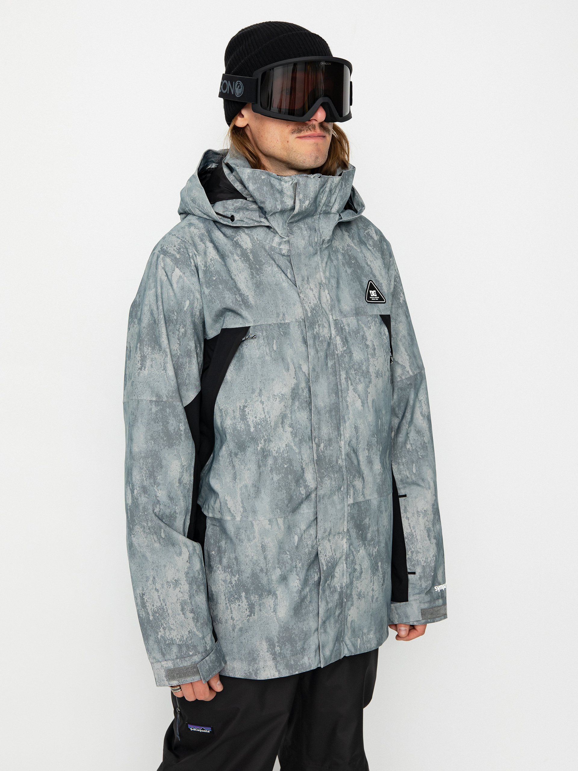 Pentru bărbați Geacă de snowboard DC Command 45K (grey stone)