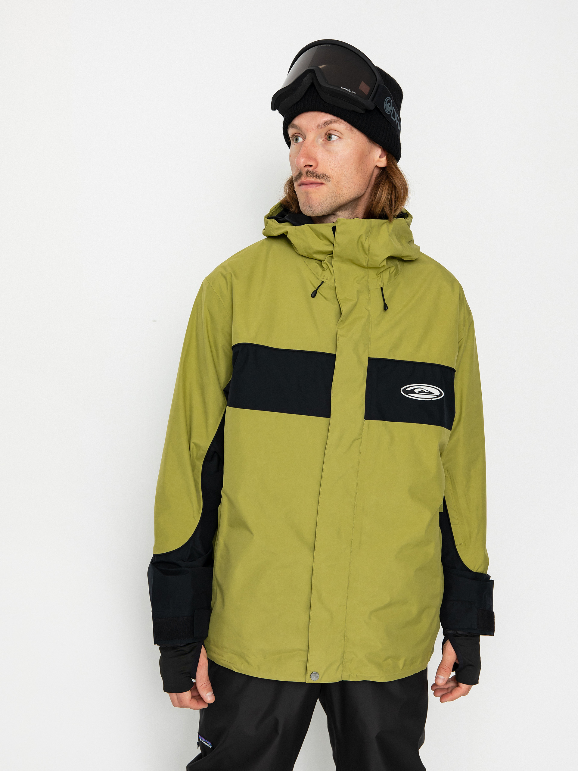 Pentru bărbați Geacă de snowboard Quiksilver High Altitude Gore-Tex (green olive)