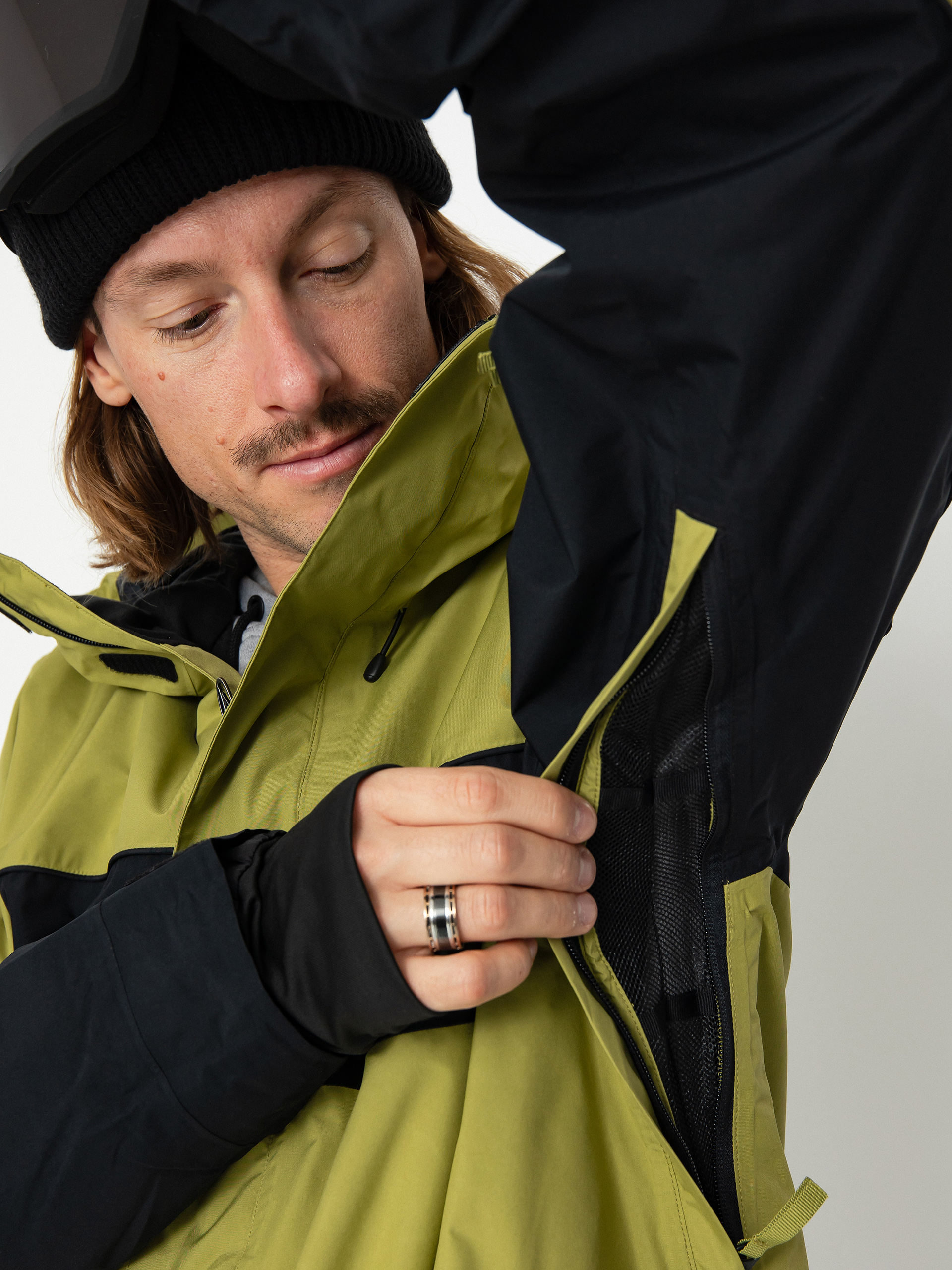 Pentru bărbați Geacă de snowboard Quiksilver High Altitude Gore-Tex (green olive)