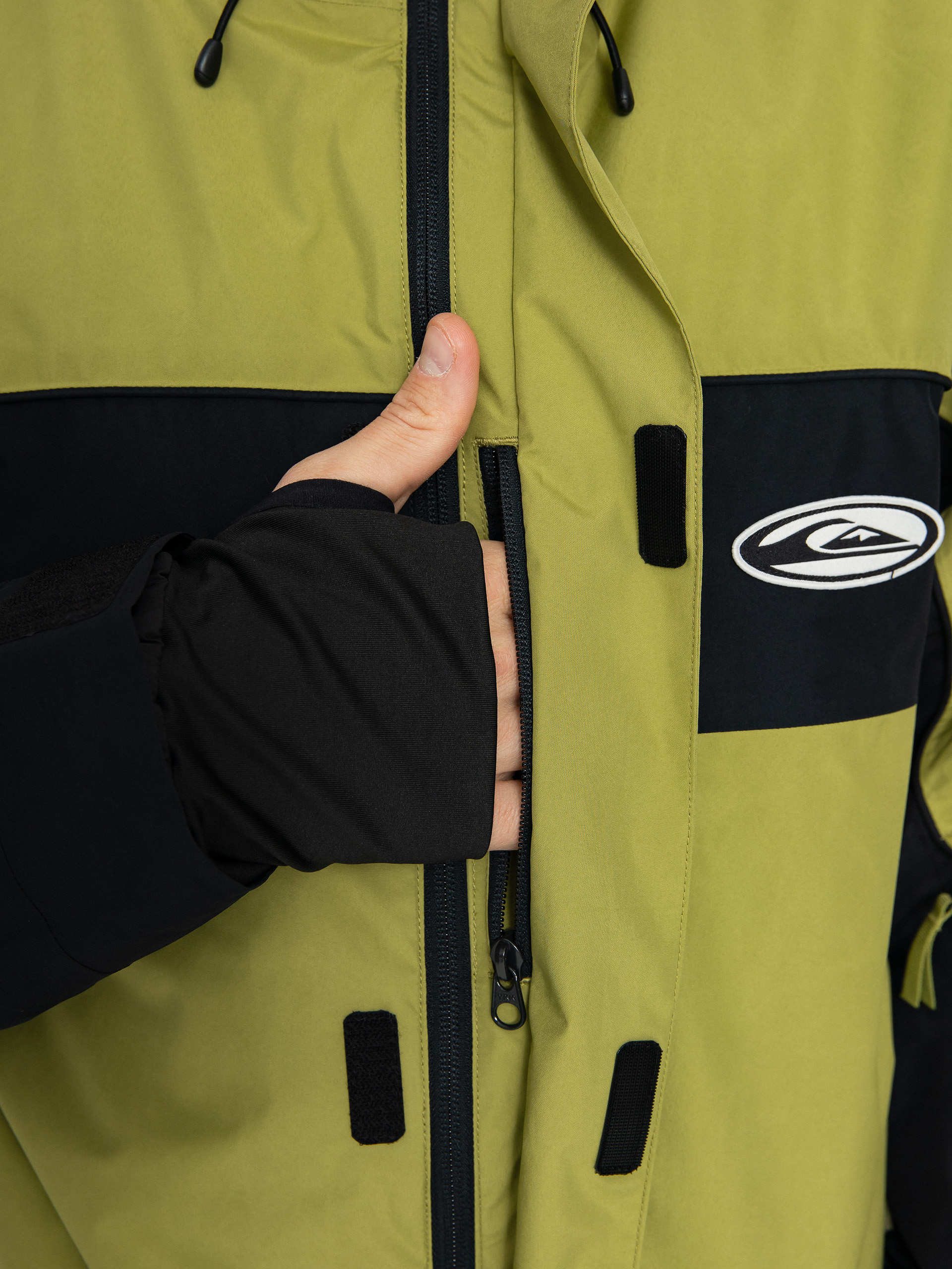 Pentru bărbați Geacă de snowboard Quiksilver High Altitude Gore-Tex (green olive)