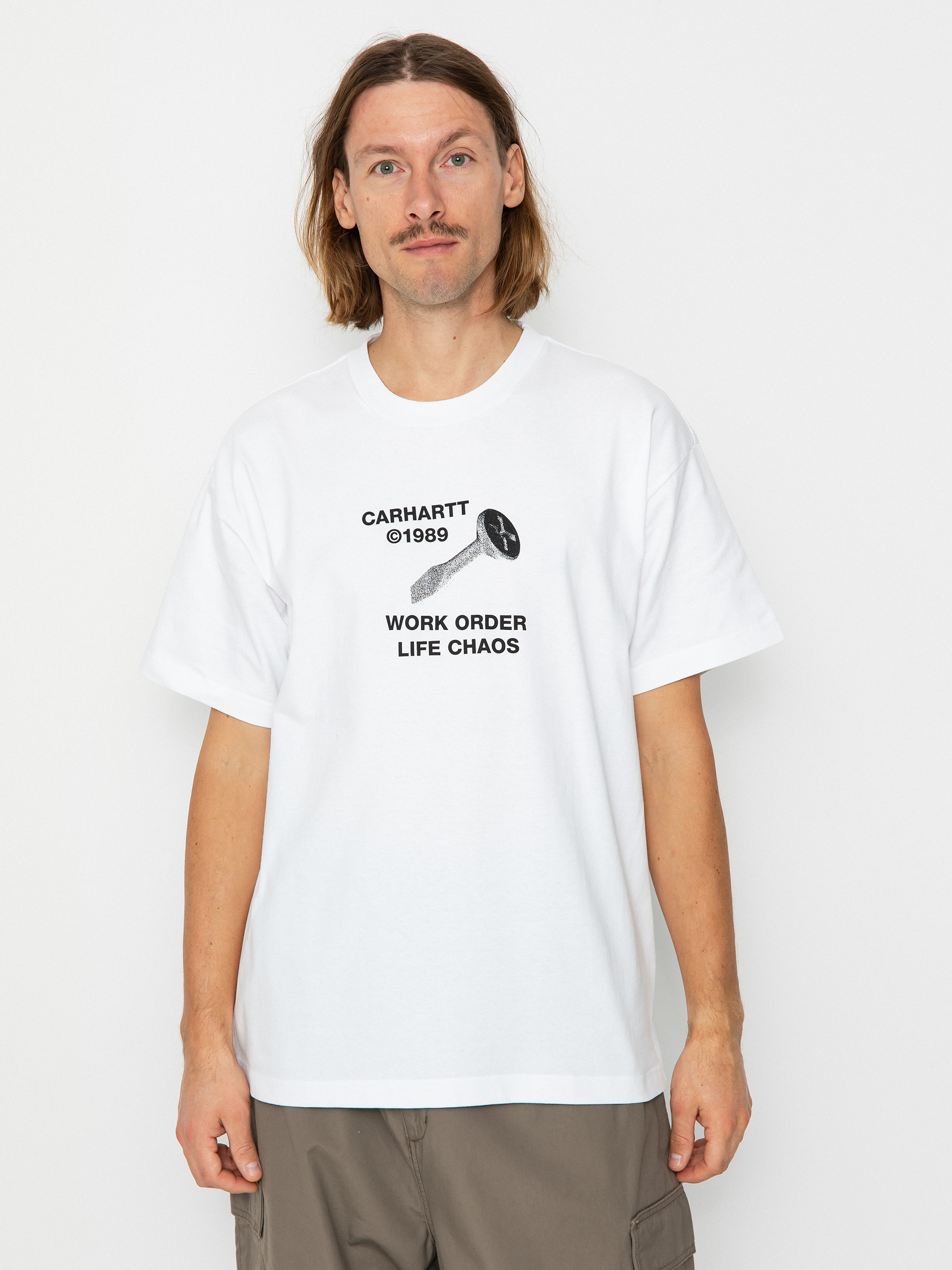 Tricou Carhartt WIP Strange Screw (white)