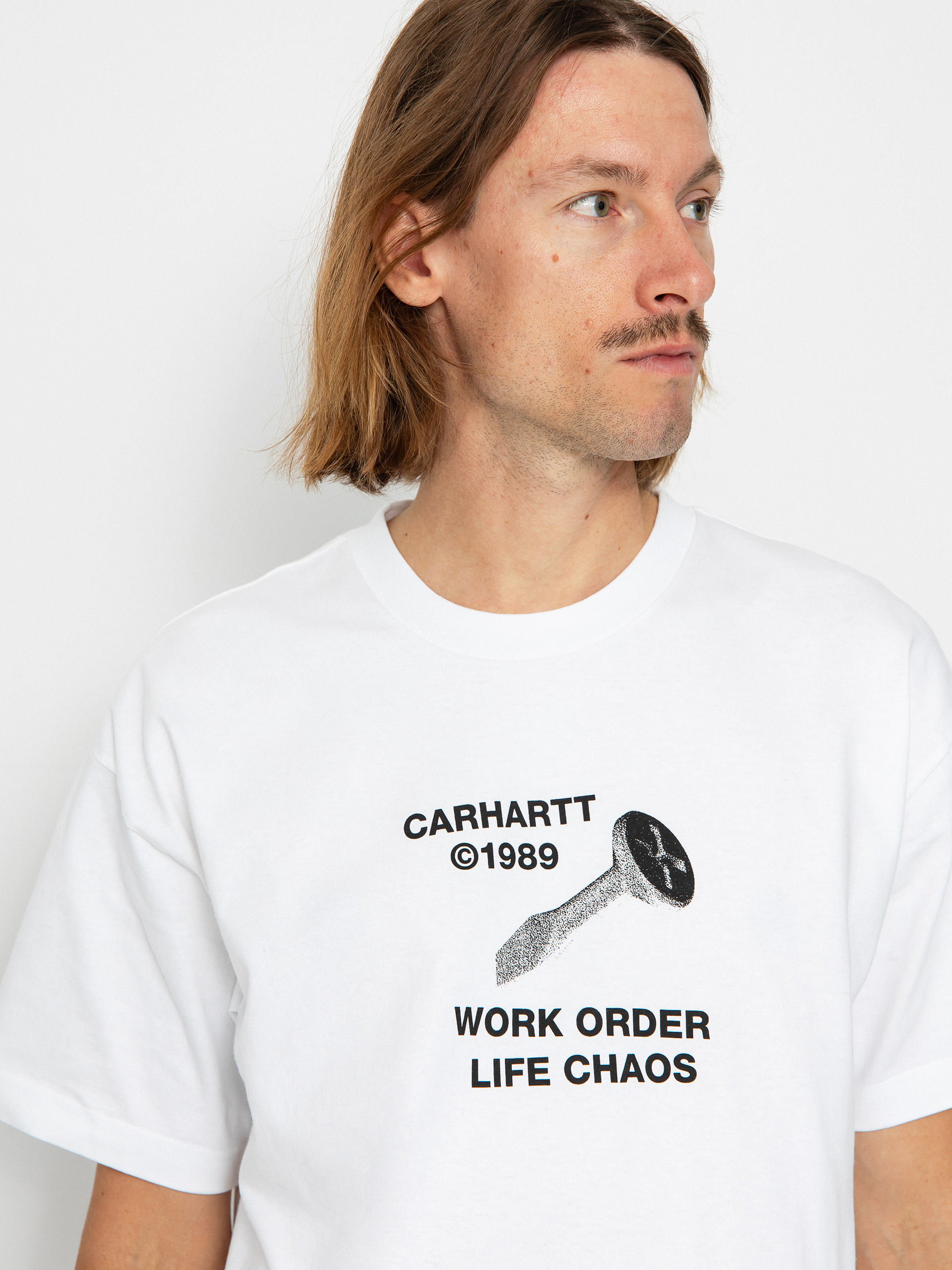 Tricou Carhartt WIP Strange Screw (white)