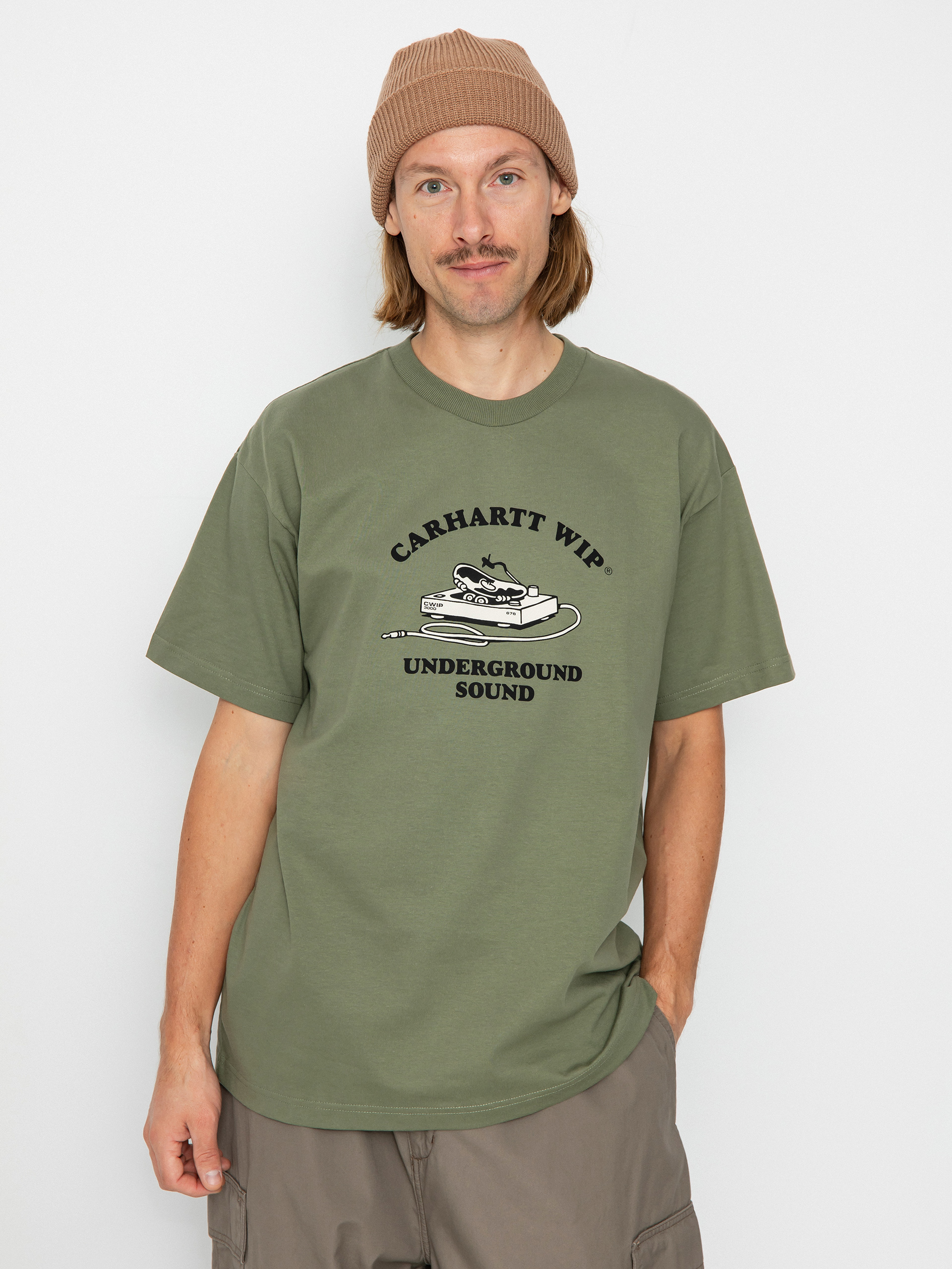 Tricou Carhartt WIP Underground Sound (dollar green)