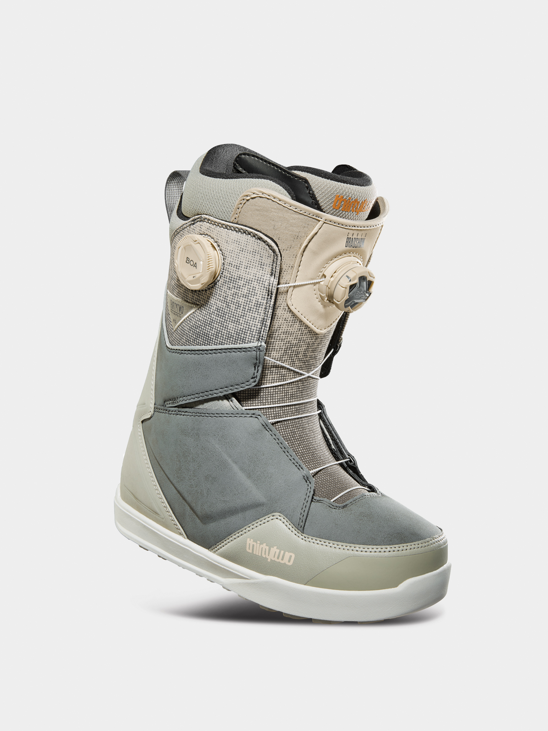 Pentru bărbați Încălțăminte pentru snowboard ThirtyTwo Lashed Double Boa Bradshaw (grey/tan)