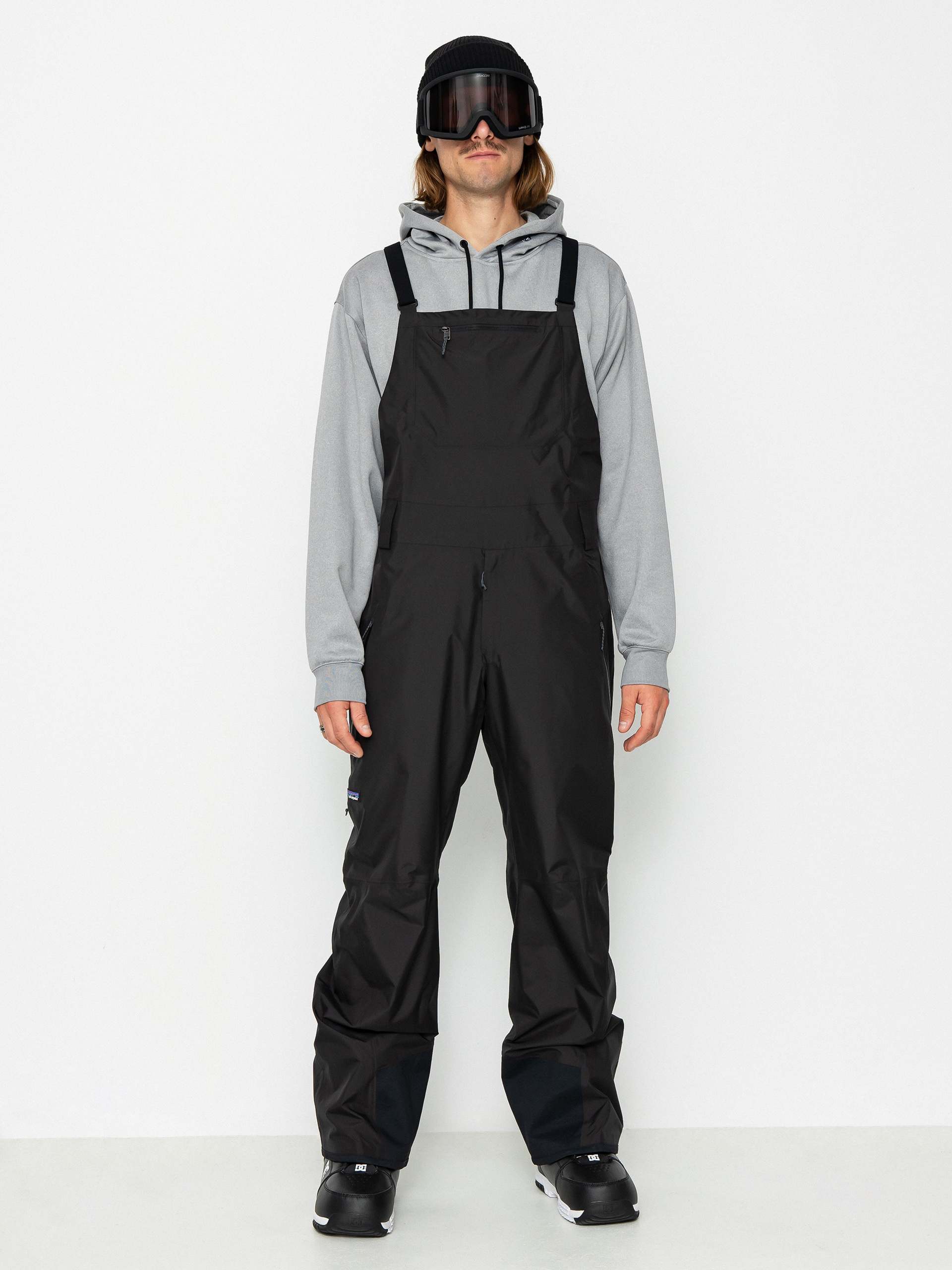 Pentru bărbați Pantaloni pentru snowboard Patagonia Powder Town Bibs (black)