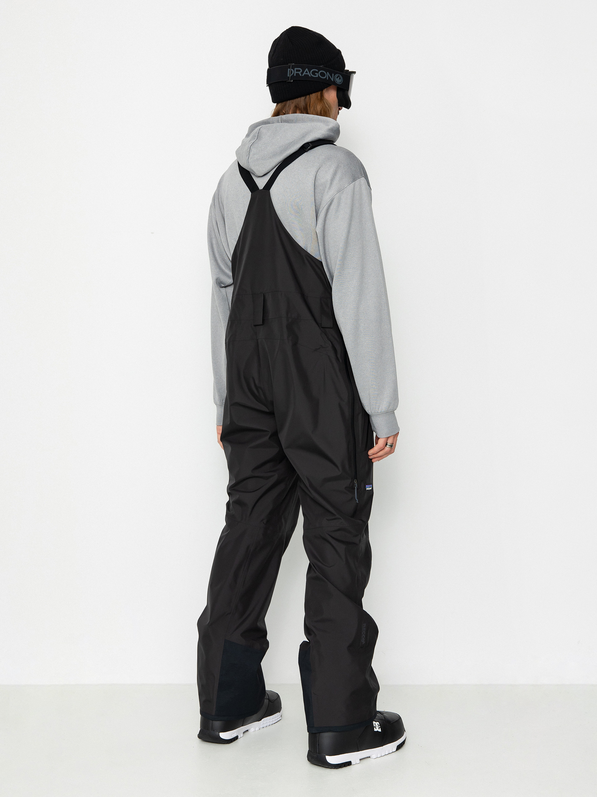 Pentru bărbați Pantaloni pentru snowboard Patagonia Powder Town Bibs (black)