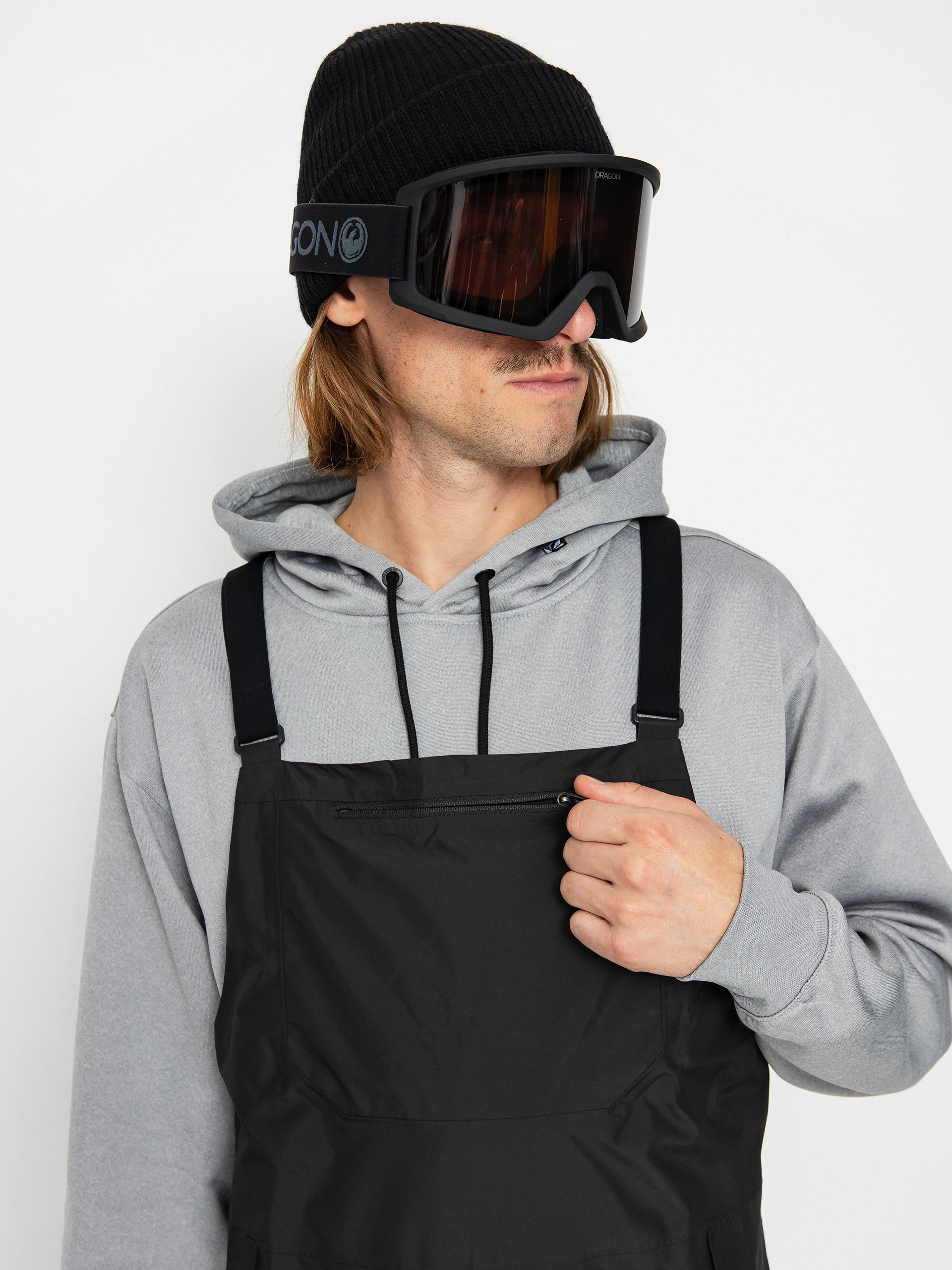 Pentru bărbați Pantaloni pentru snowboard Patagonia Powder Town Bibs (black)