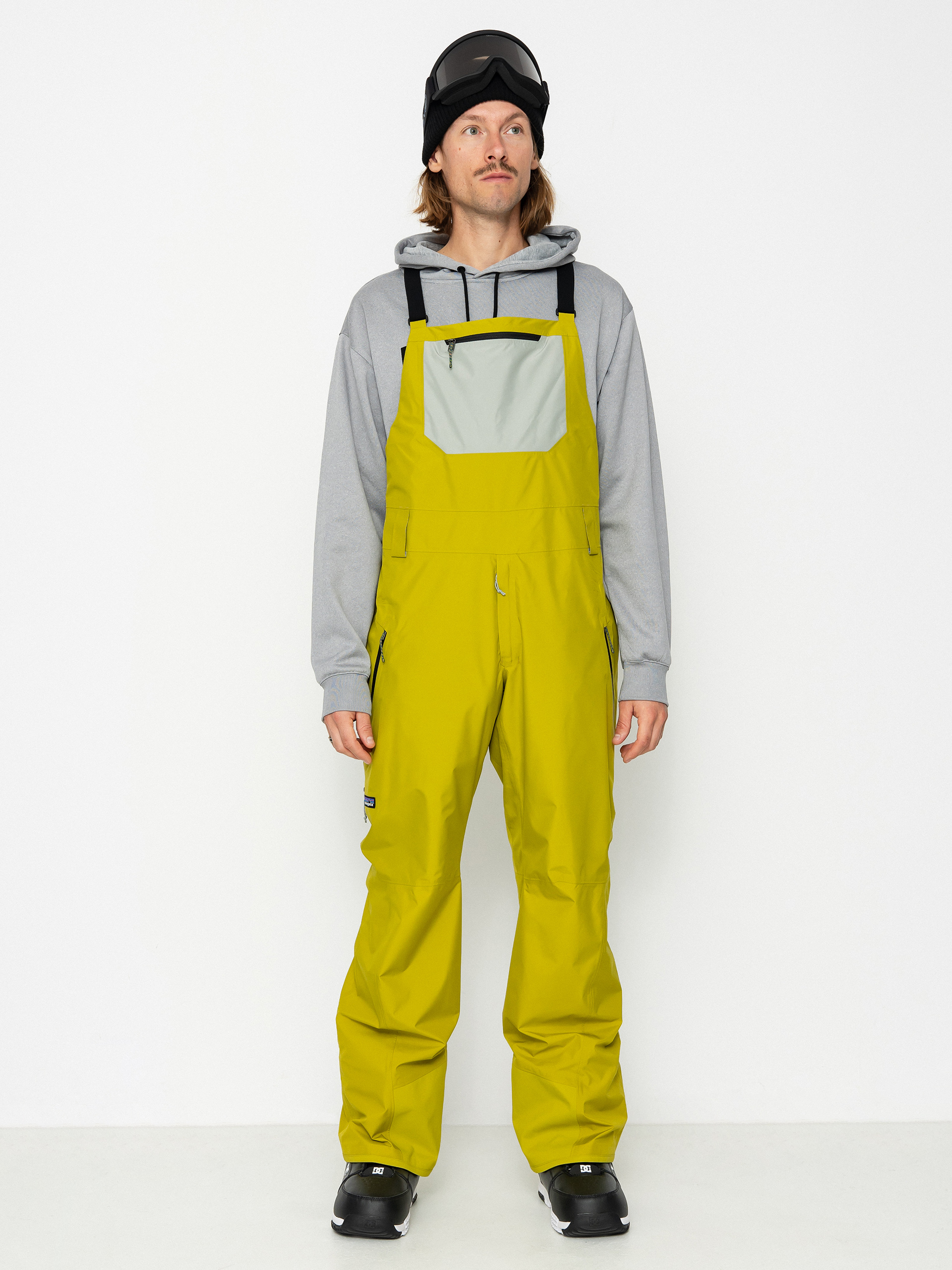 Pentru bărbați Pantaloni pentru snowboard Patagonia Powder Town Bibs (shrub green)