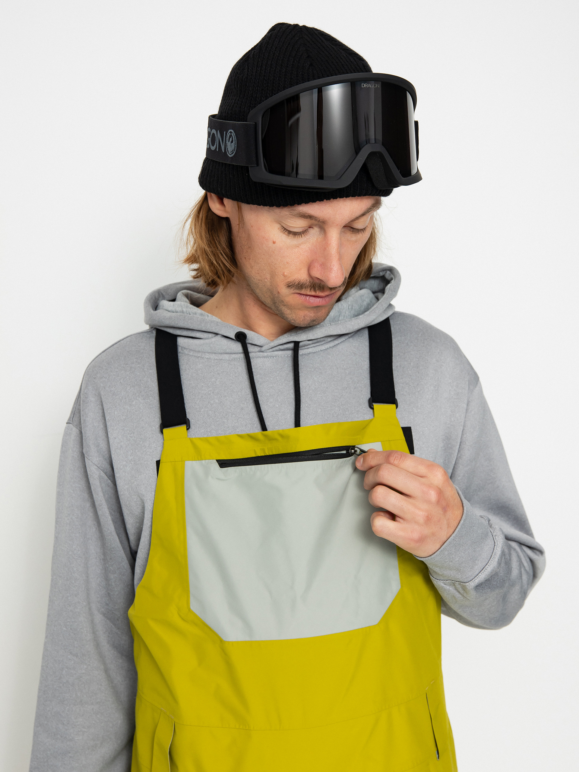 Pentru bărbați Pantaloni pentru snowboard Patagonia Powder Town Bibs (shrub green)