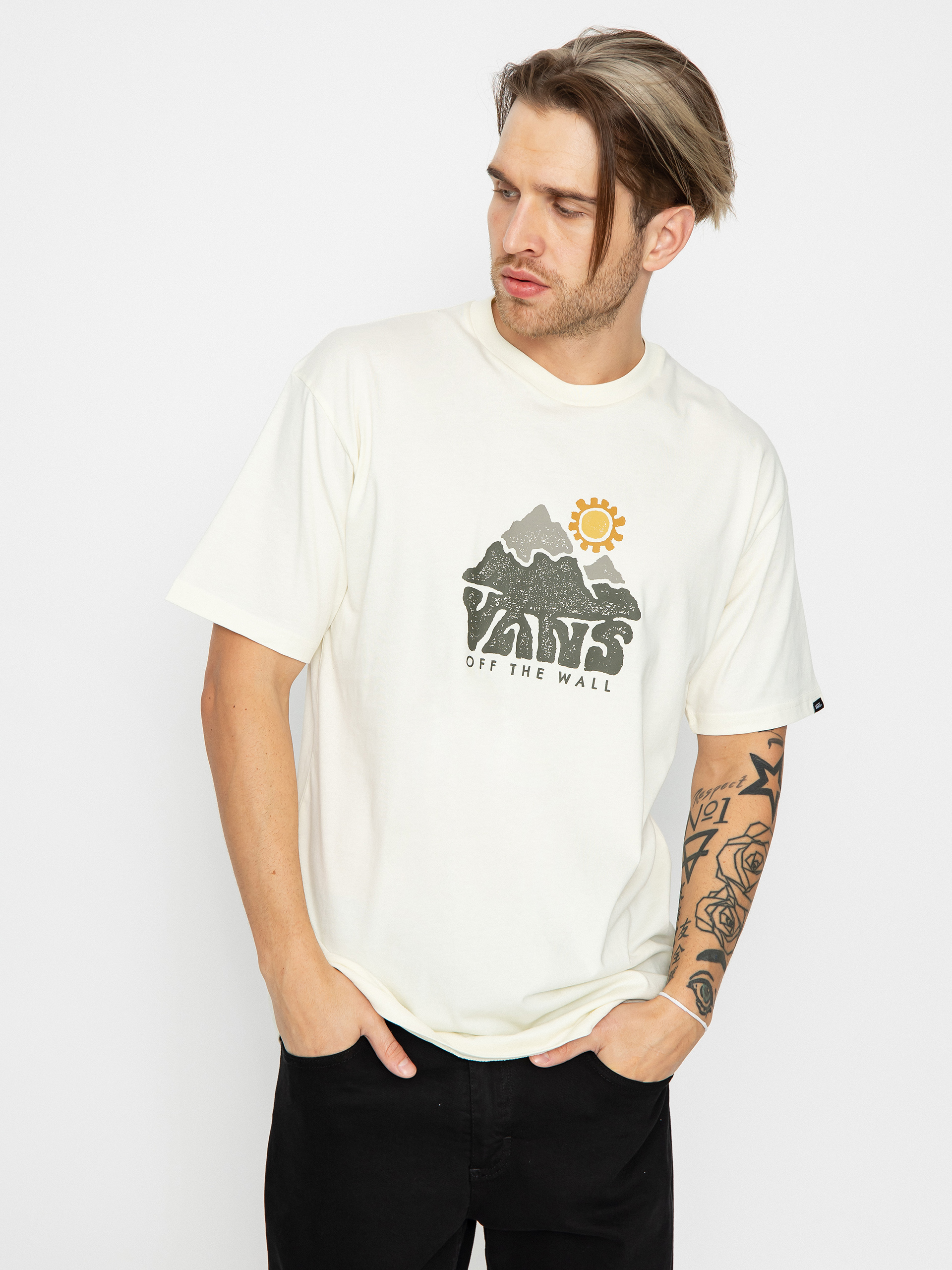 Tricou Vans Mountain View (marshmallow)