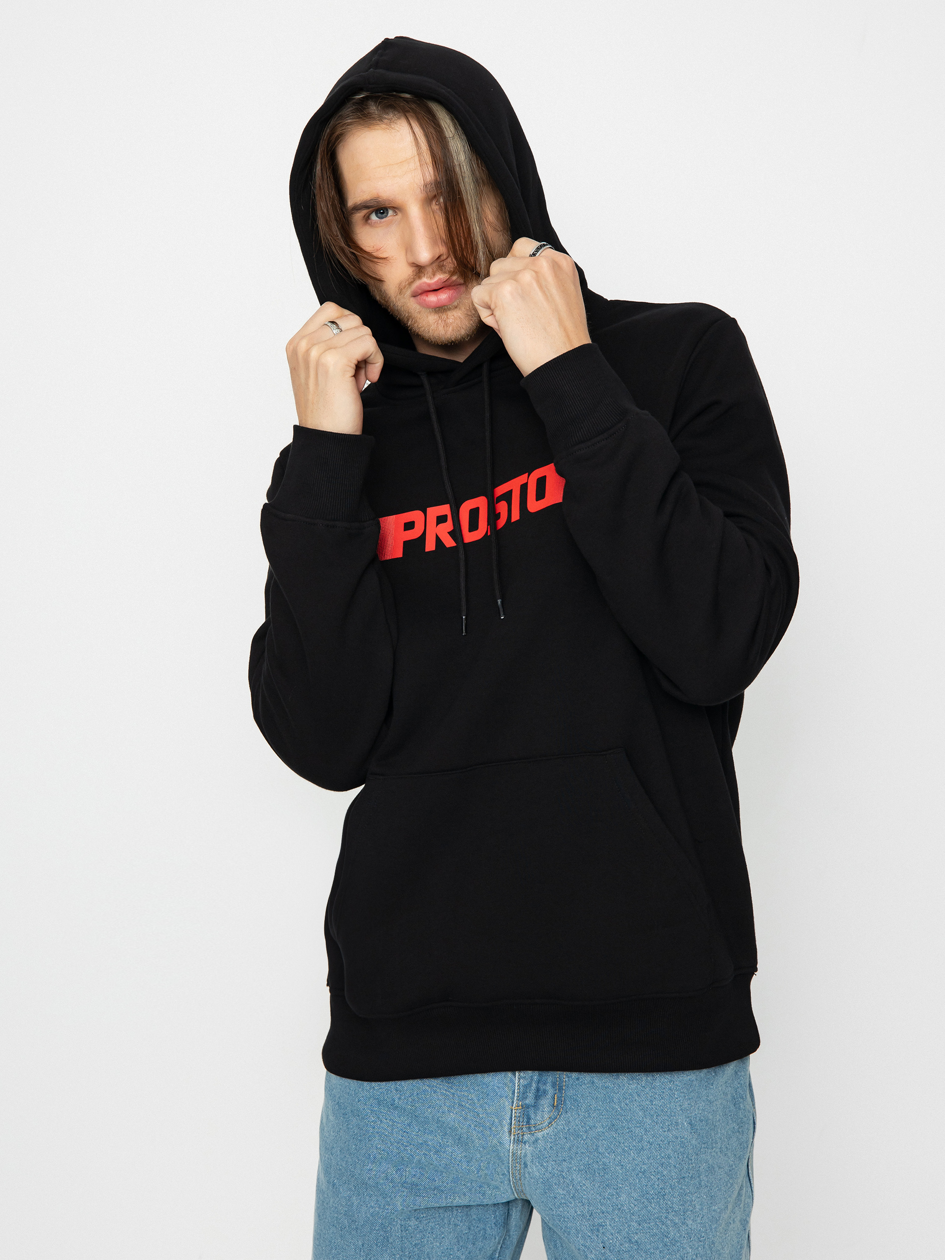 Hanorac cu glugă Prosto Adloot HD (black)