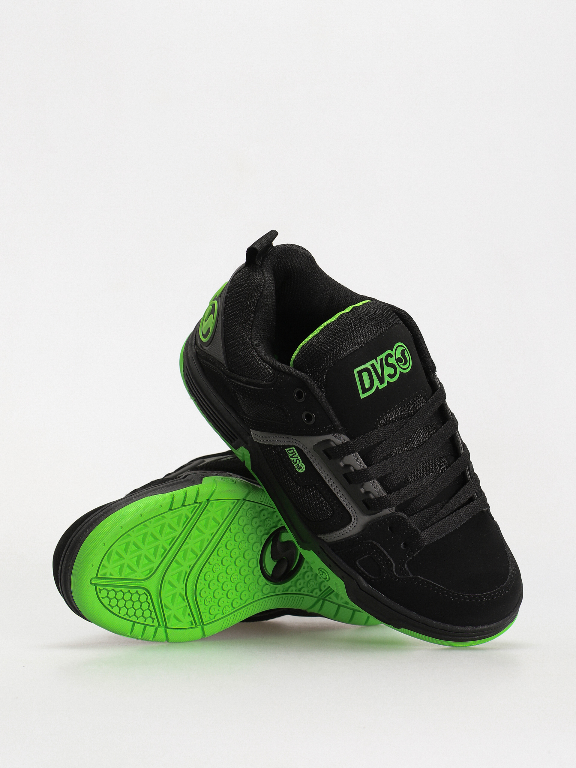Pantofi DVS Comanche (black charcoal lime nubuck)
