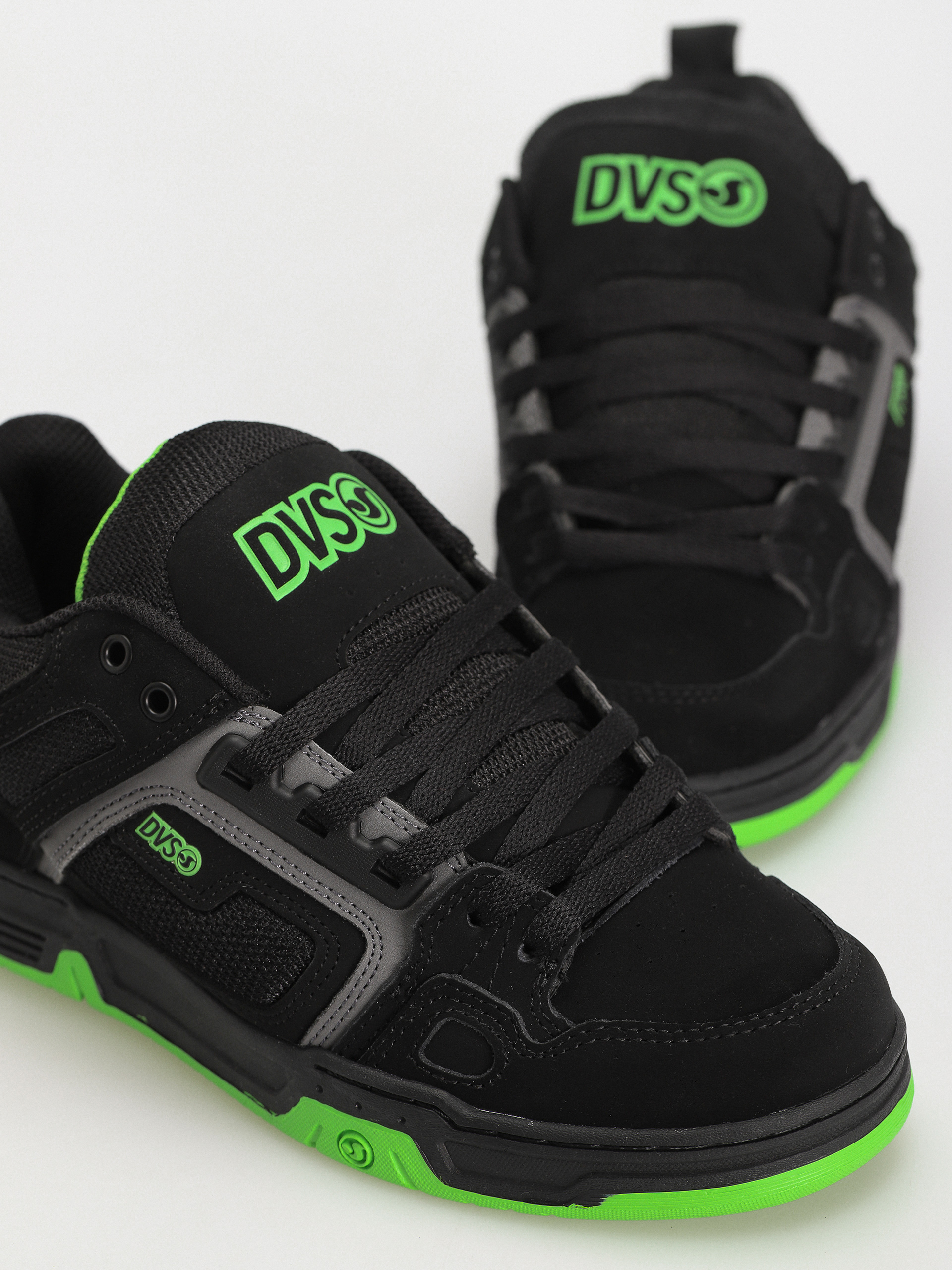 Pantofi DVS Comanche (black charcoal lime nubuck)