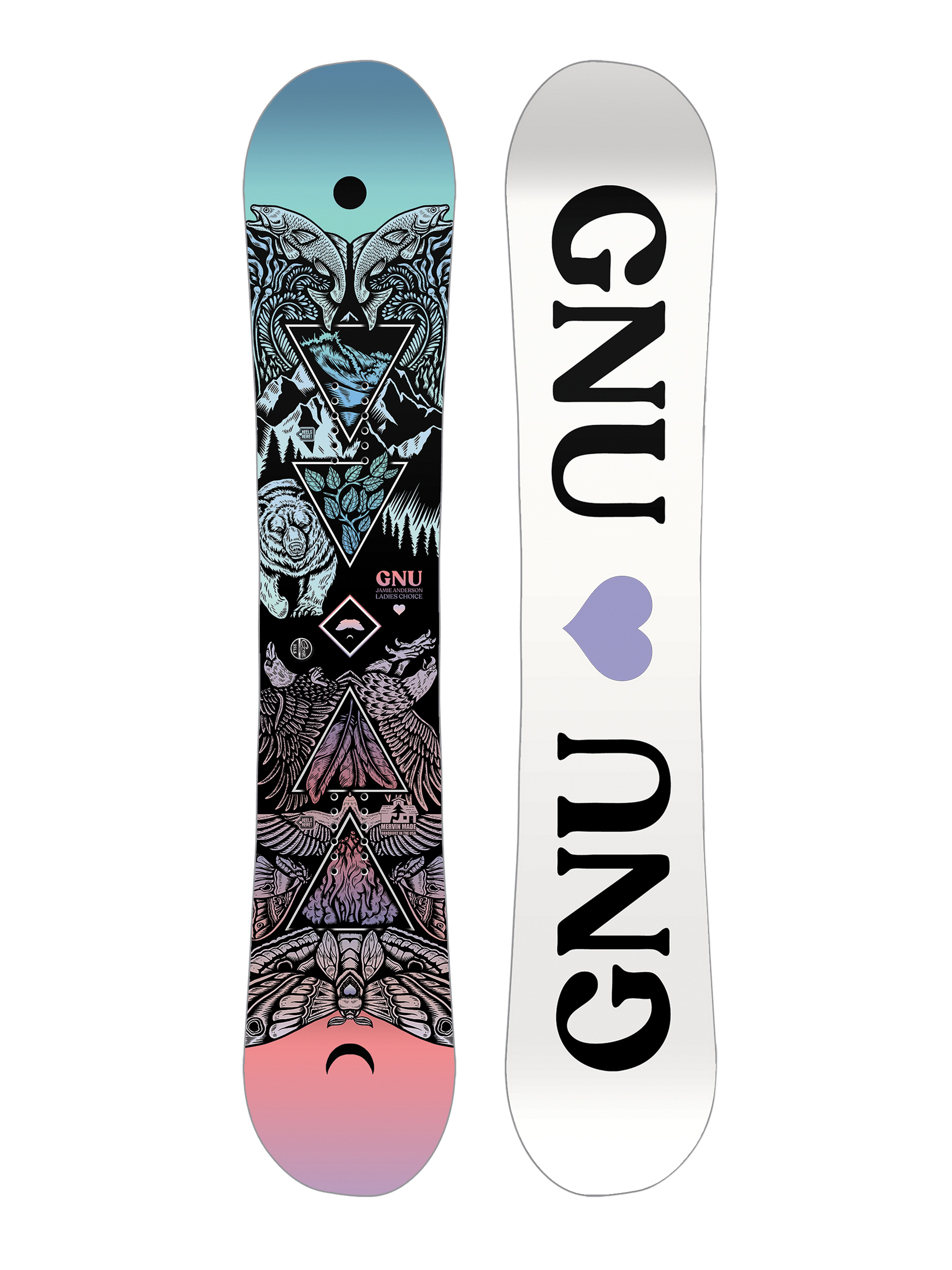 Snowboard Gnu Ladies Choice Wmn (white/black)